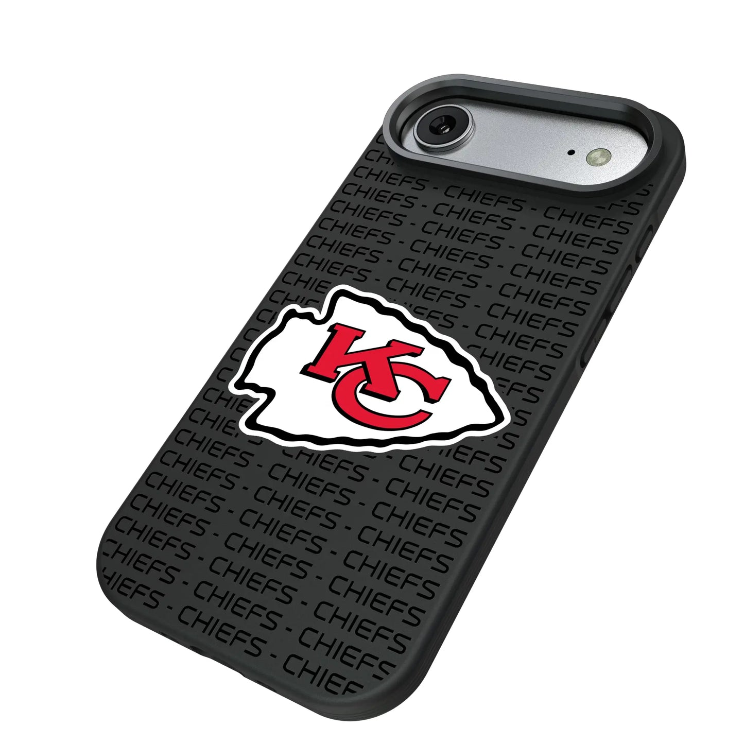 Kansas City Chiefs Text Backdrop Bump Phone Case for Apple iPhone