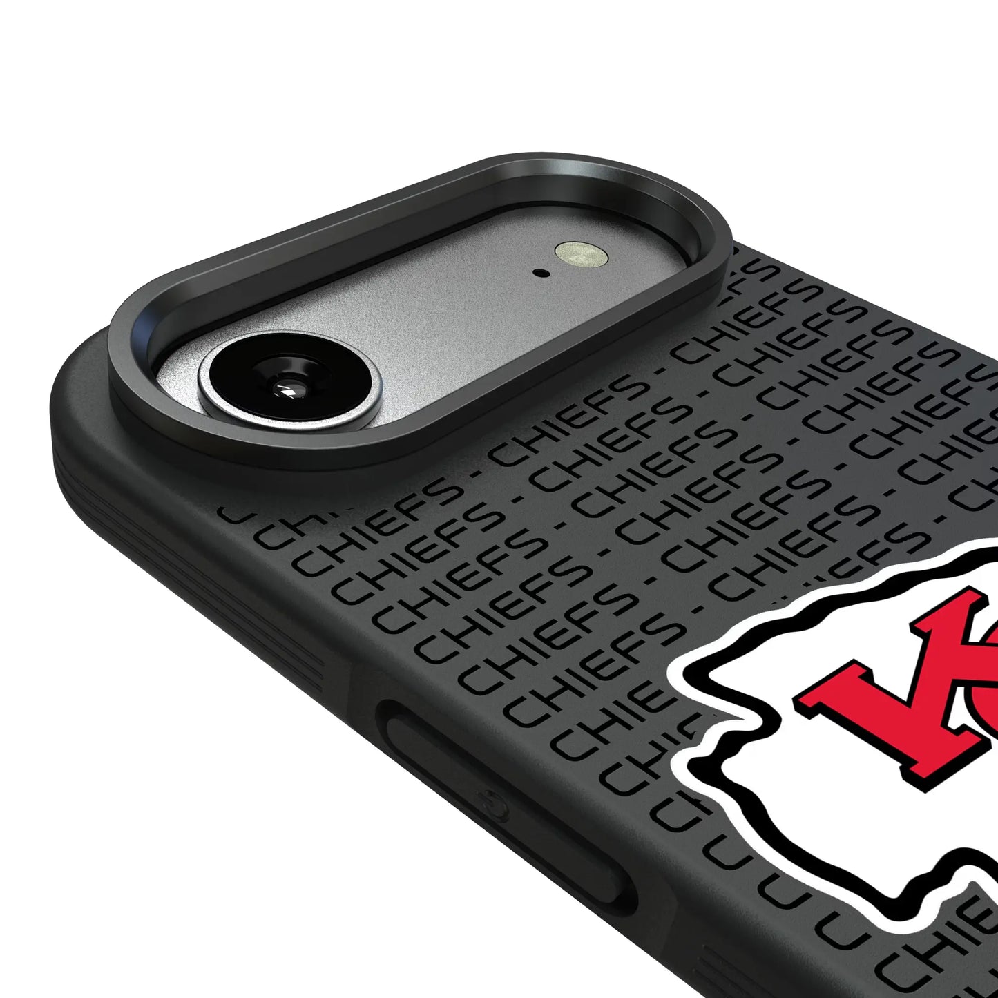 Kansas City Chiefs Text Backdrop Bump Phone Case for Apple iPhone