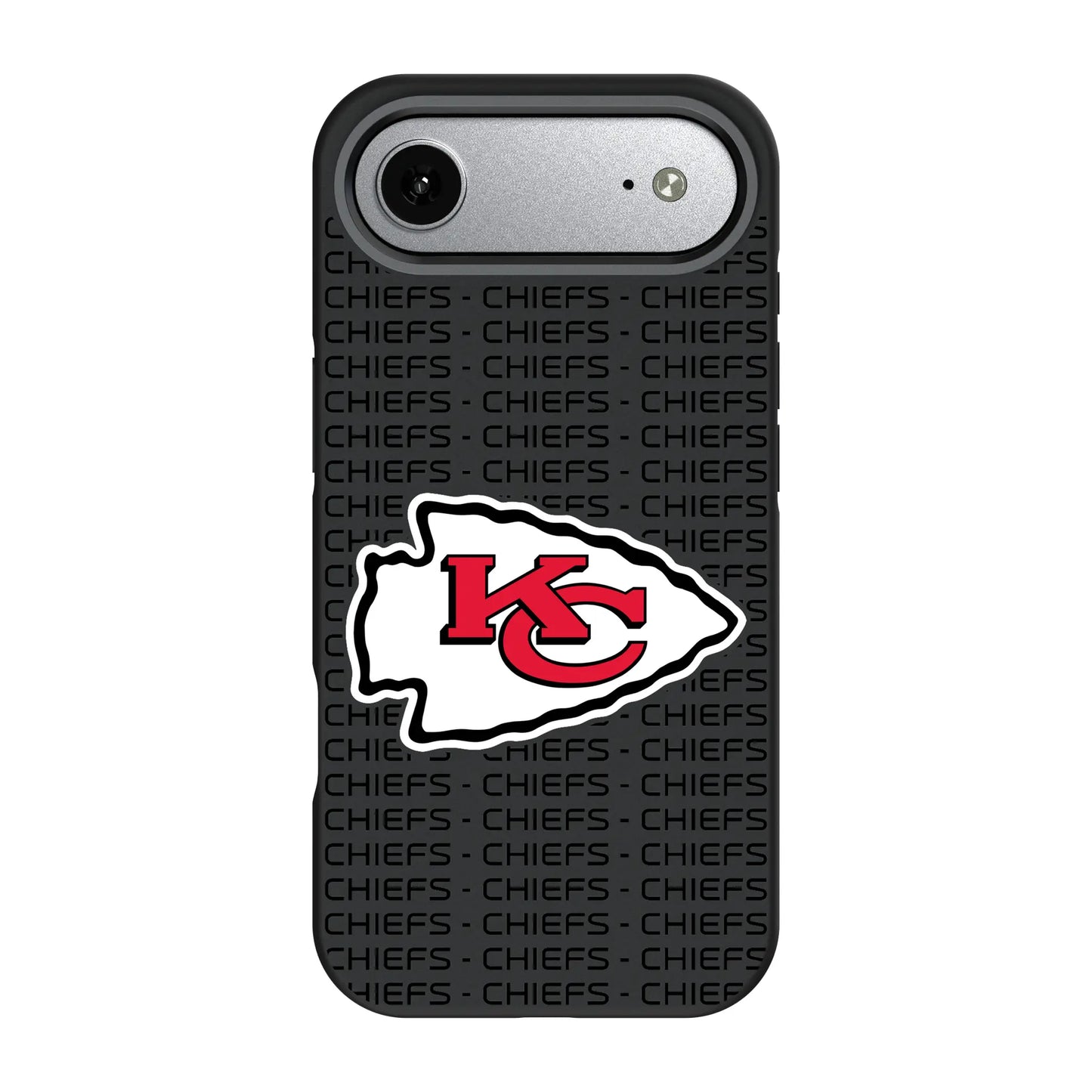 Kansas City Chiefs Text Backdrop Bump Phone Case for Apple iPhone