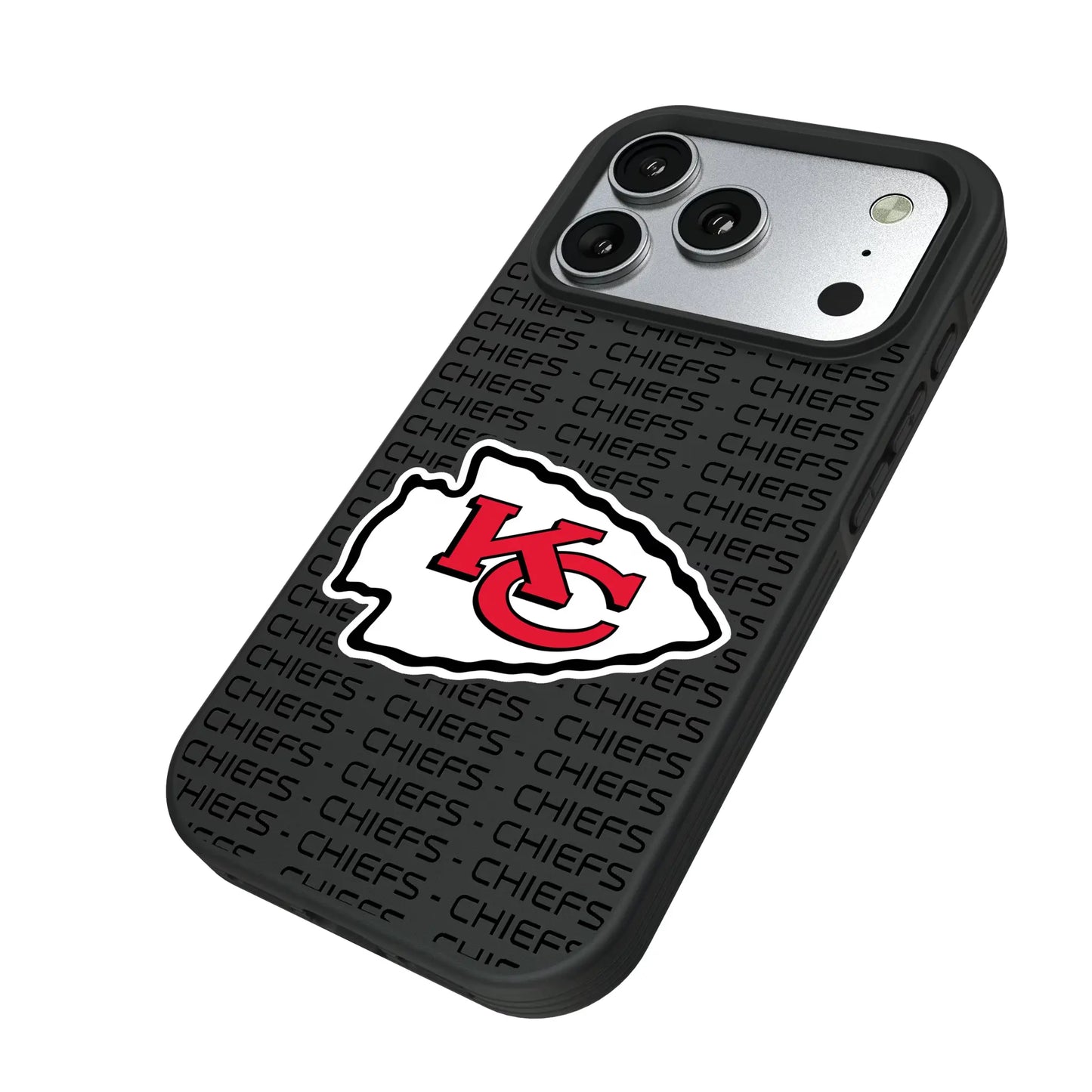Kansas City Chiefs Text Backdrop Bump Phone Case for Apple iPhone