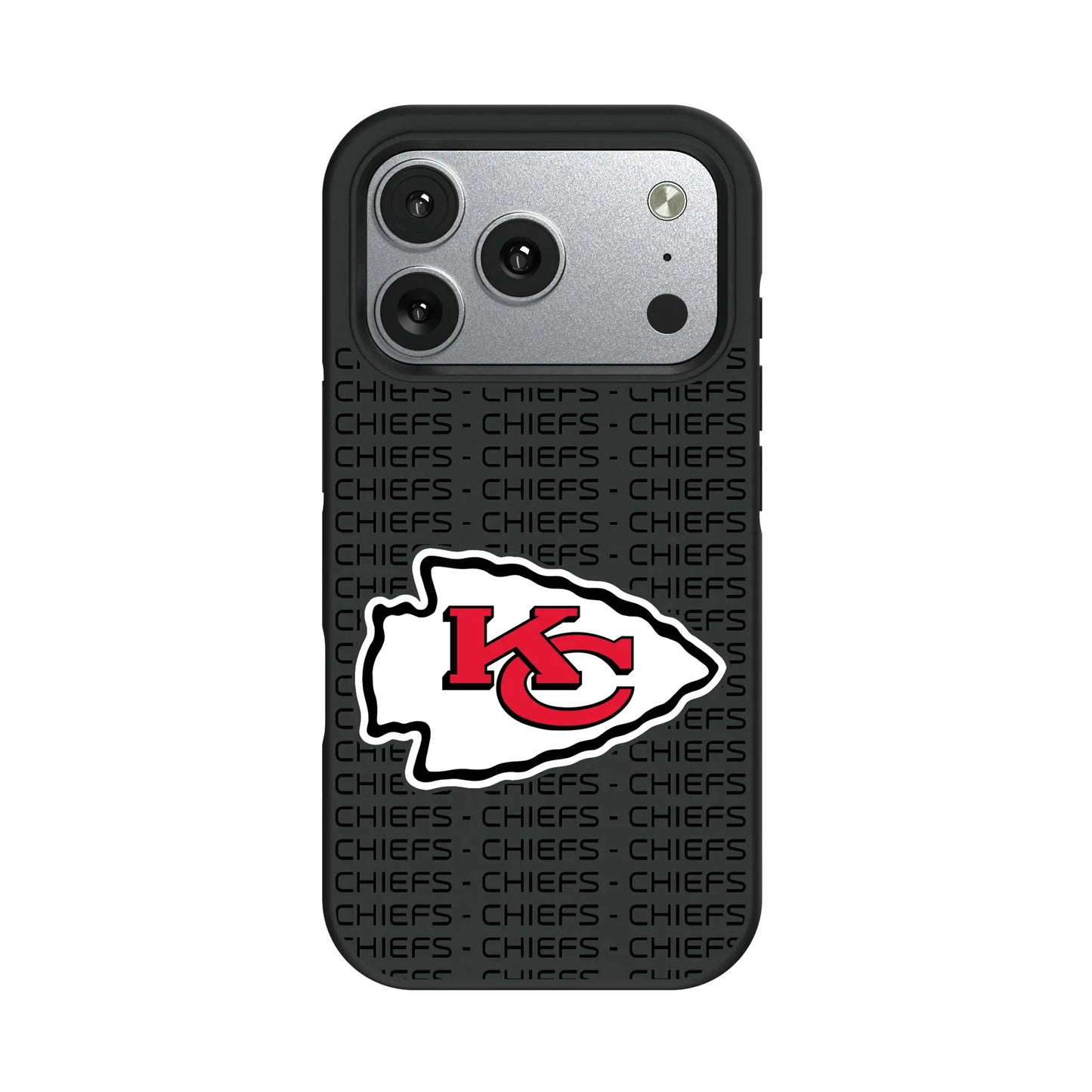 Kansas City Chiefs Text Backdrop Bump Phone Case for Apple iPhone