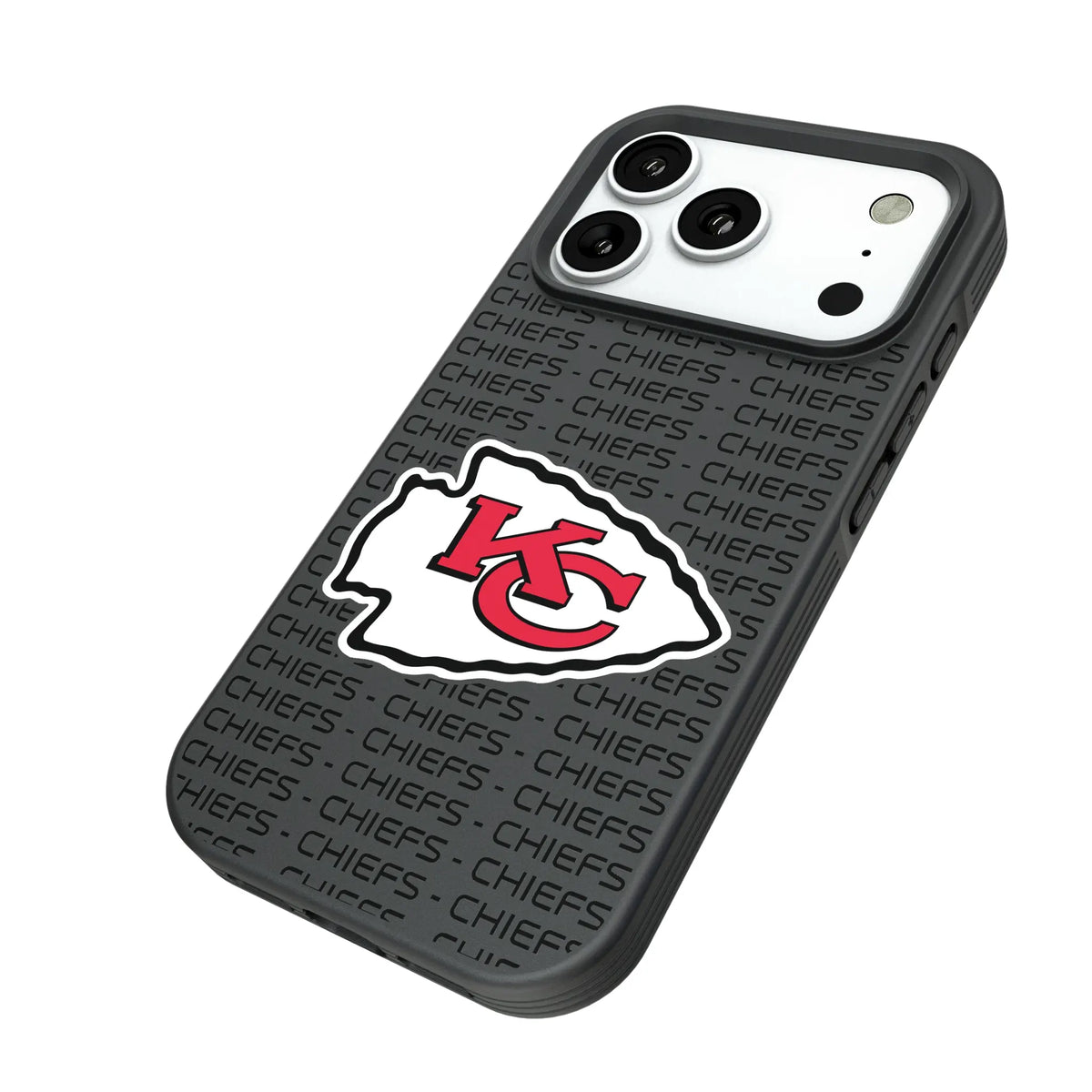 Kansas City Chiefs Text Backdrop Bump Phone Case for Apple iPhone
