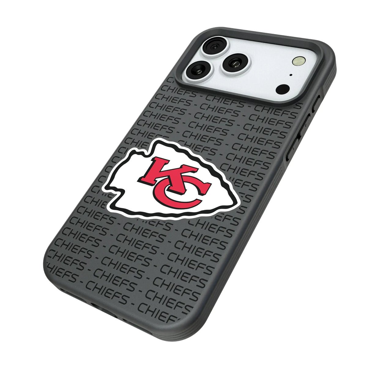Kansas City Chiefs Text Backdrop Bump Phone Case for Apple iPhone