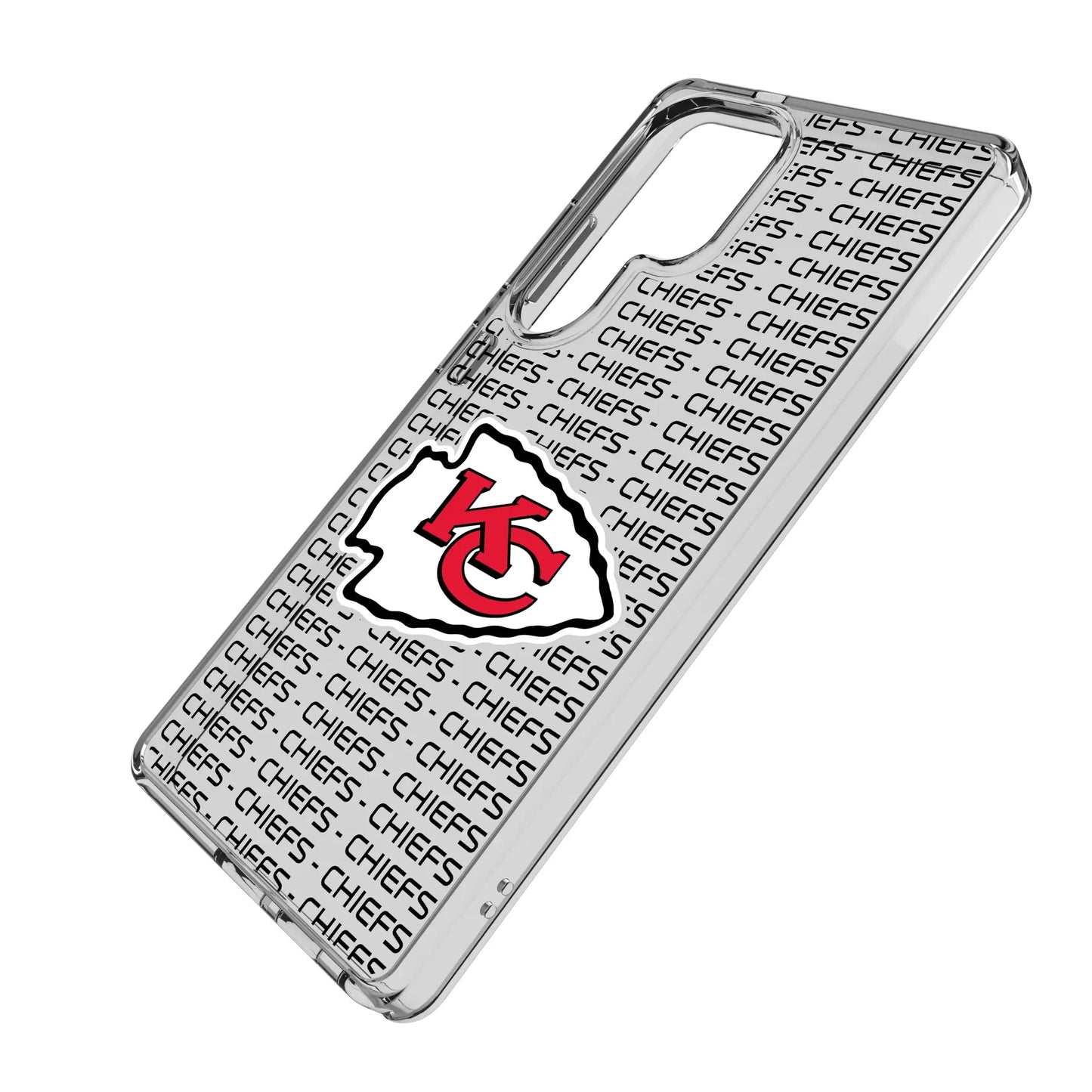 Kansas City Chiefs Text Backdrop Clear Phone Case for Samsung Galaxy