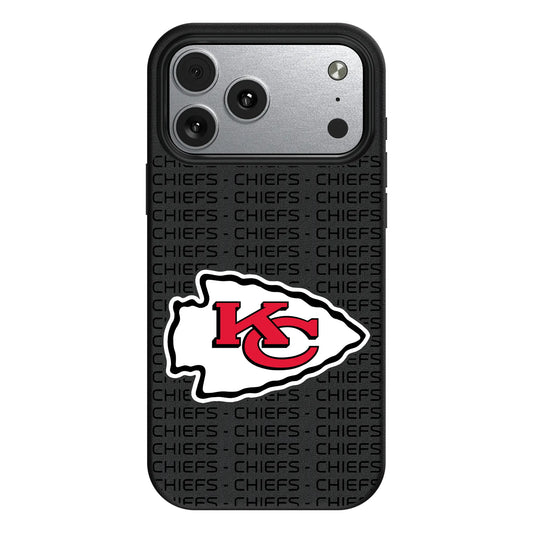 Kansas City Chiefs Text Backdrop MagSafe Compatible Phone Case for Apple iPhone
