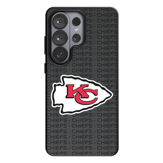 Kansas City Chiefs Text Backdrop MagSafe Compatible Phone Case for Samsung Galaxy