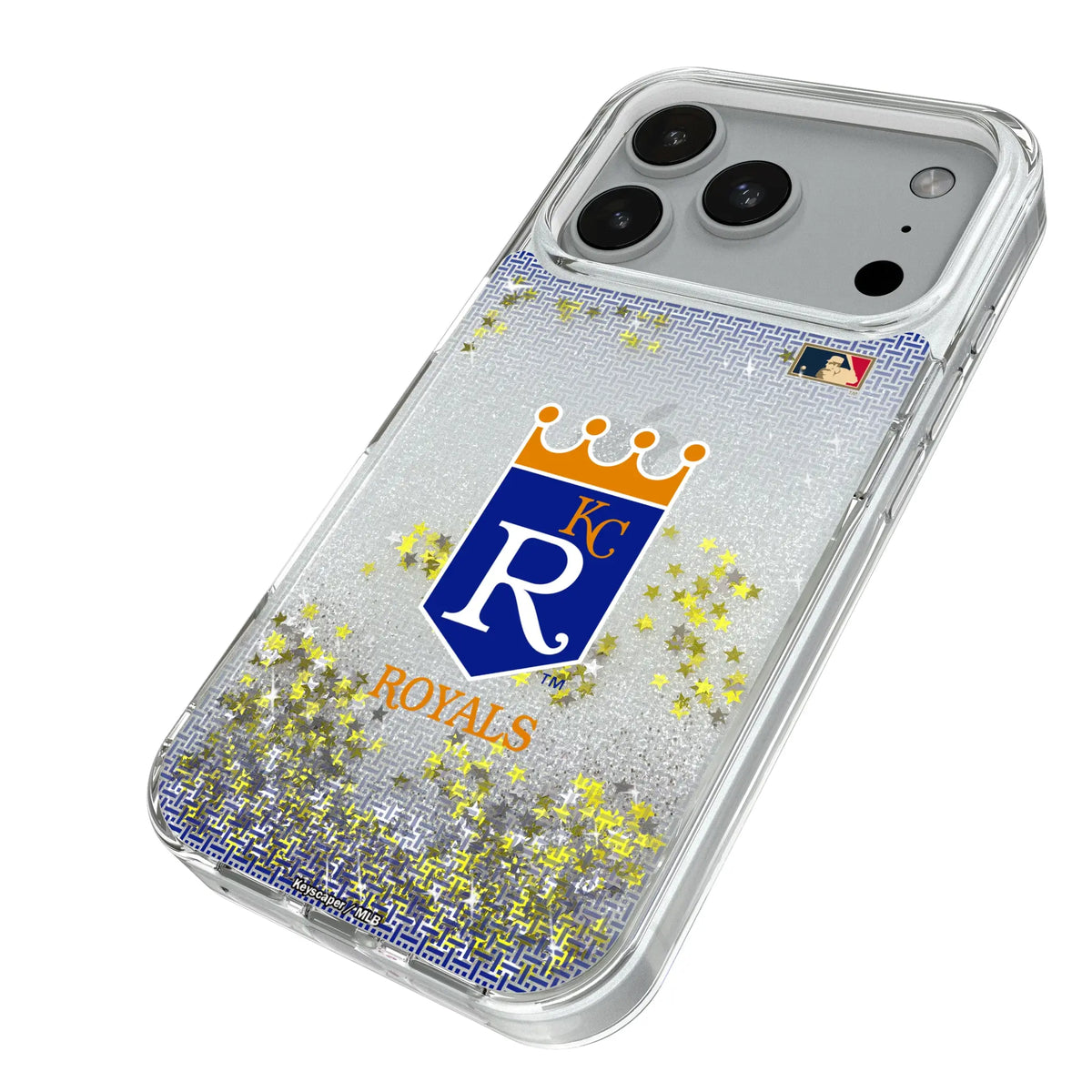Kansas City Royals 1969-1978 - Cooperstown Collection Linen Glitter Phone Case for Apple iPhone
