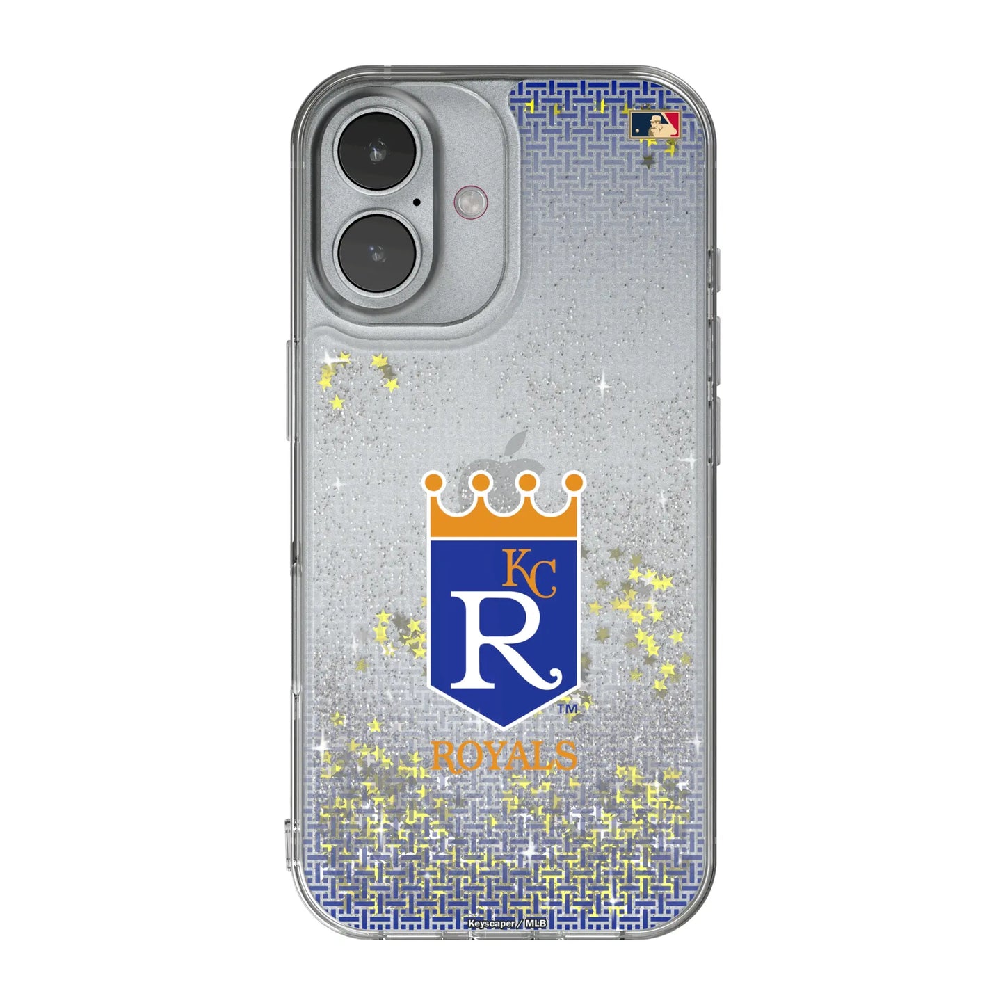 Kansas City Royals 1969-1978 - Cooperstown Collection Linen Glitter Phone Case for Apple iPhone