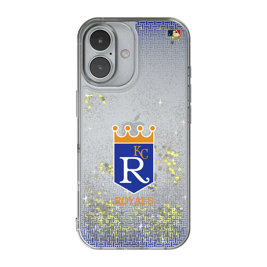 Kansas City Royals 1969-1978 - Cooperstown Collection Linen Glitter Phone Case for Apple iPhone
