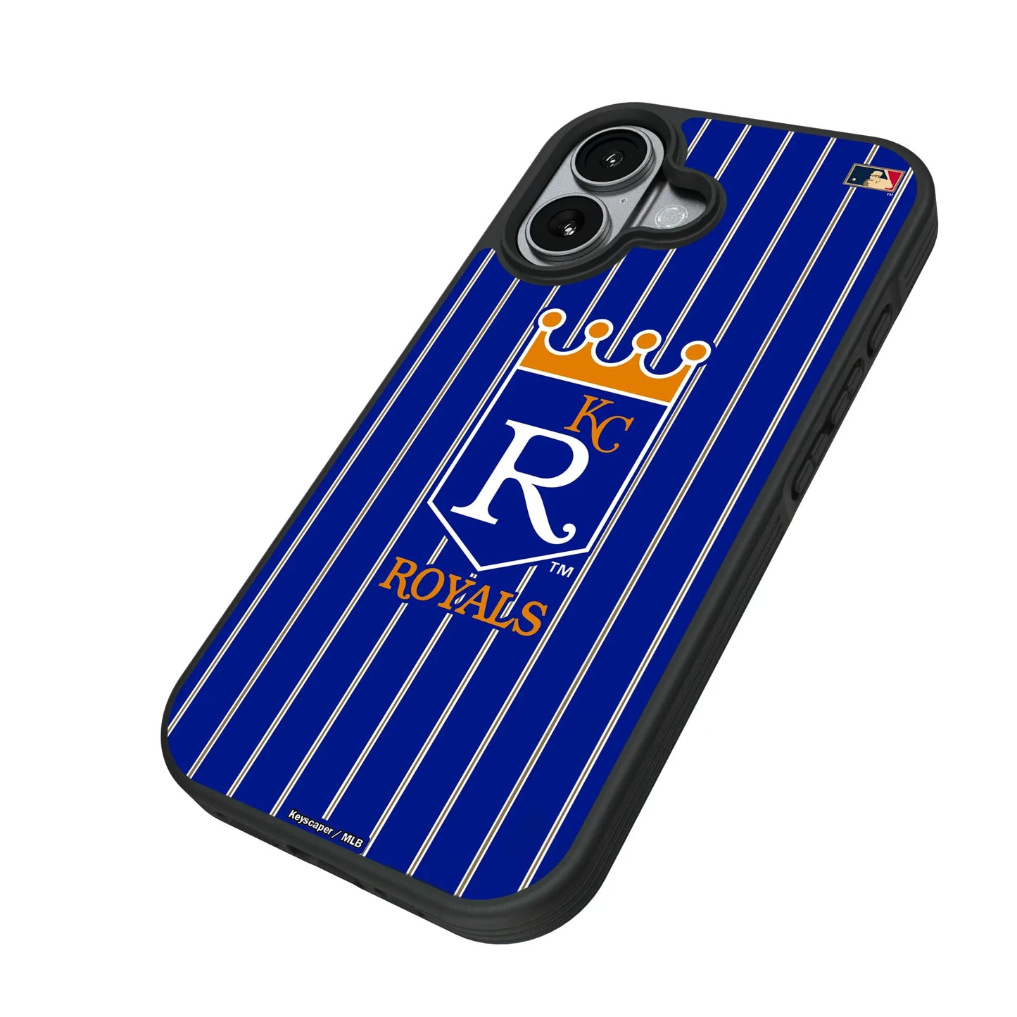Kansas City Royals 1969-1978 - Cooperstown Collection Pinstripe Bump Phone Case for Apple iPhone
