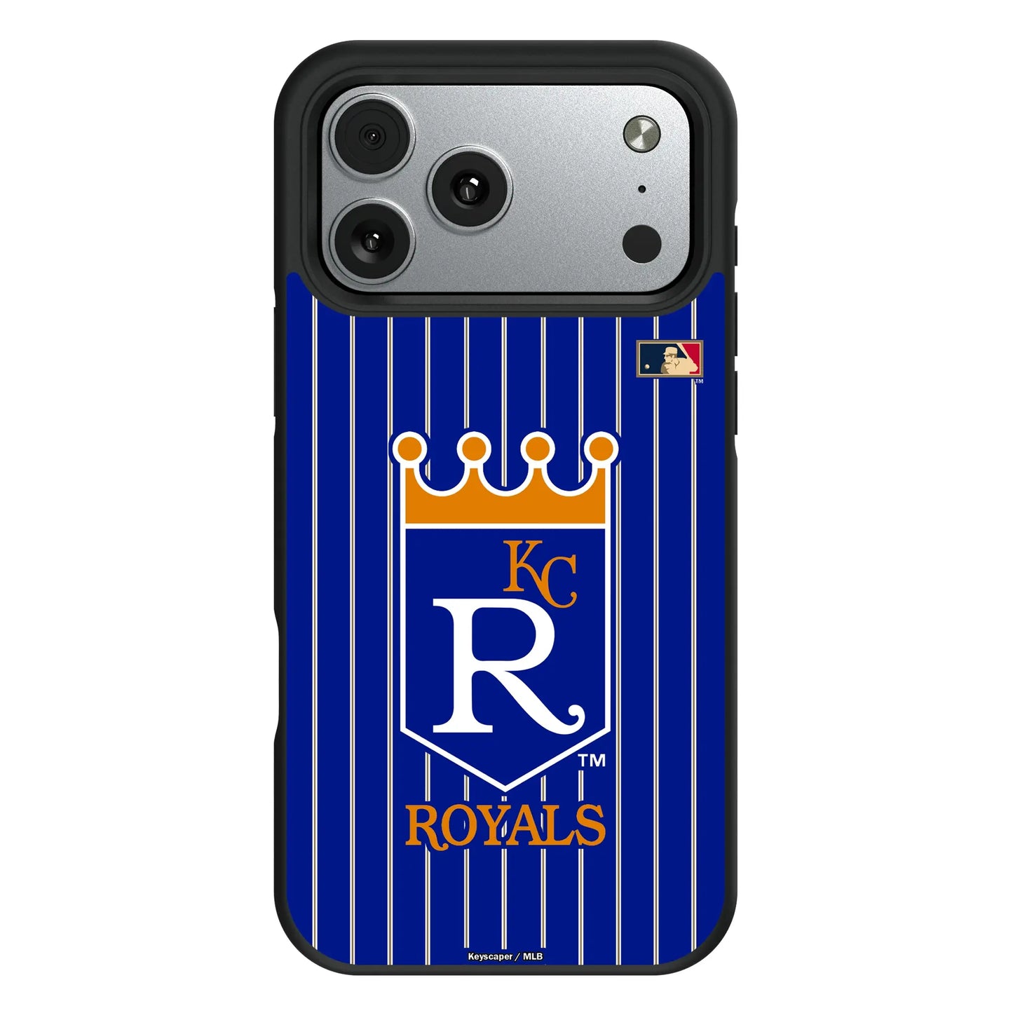 Kansas City Royals 1969-1978 - Cooperstown Collection Pinstripe Bump Phone Case for Apple iPhone