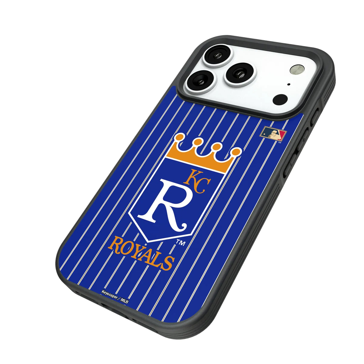 Kansas City Royals 1969-1978 - Cooperstown Collection Pinstripe Bump Phone Case for Apple iPhone