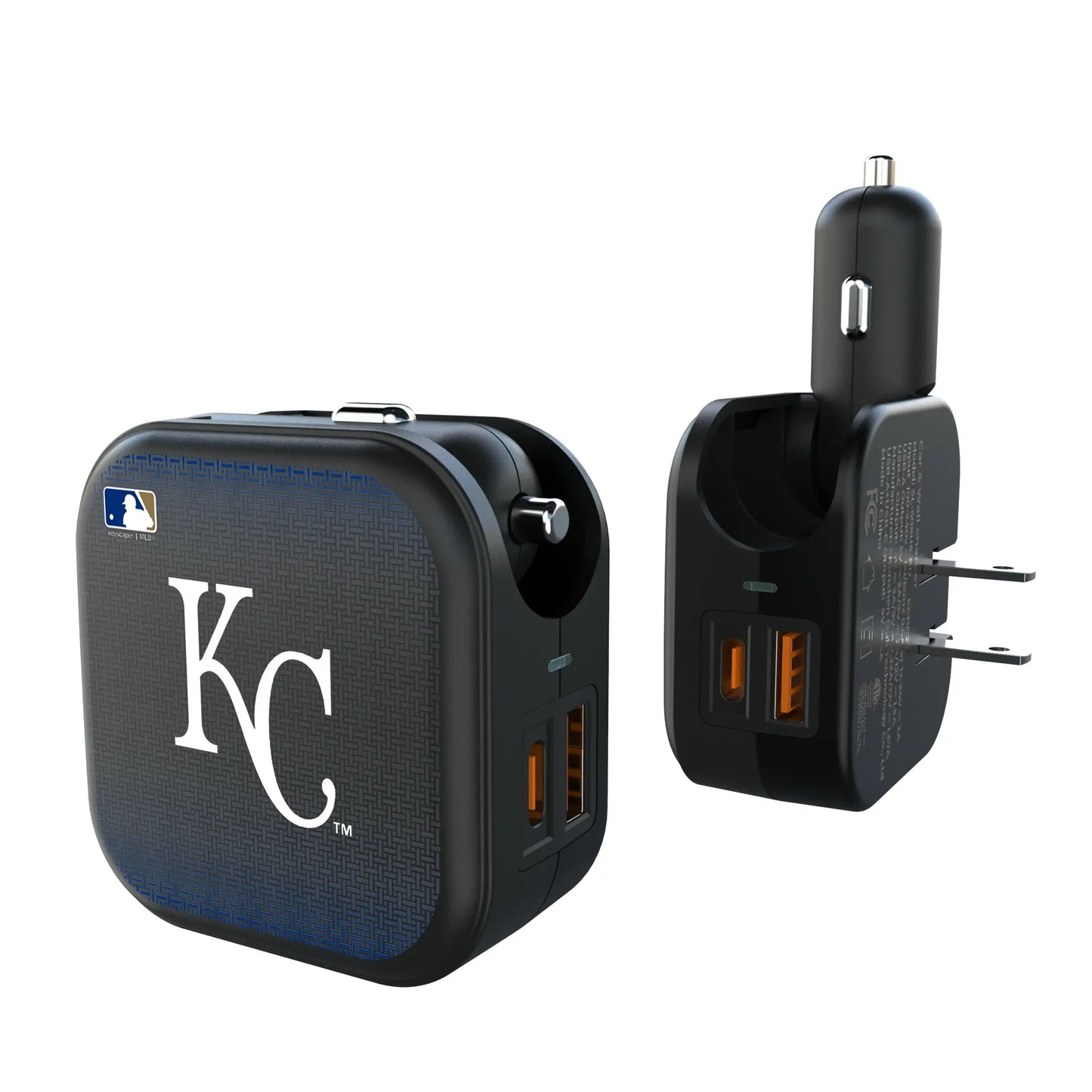 Kansas City Royals Linen 2 in 1 USB A/C Charger