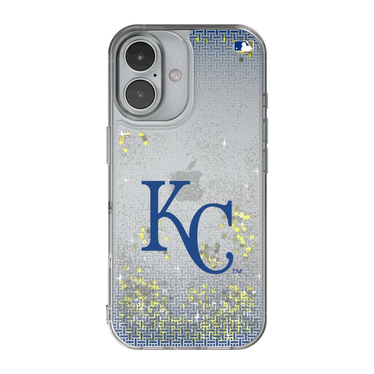 Kansas City Royals Linen Glitter Phone Case for Apple iPhone
