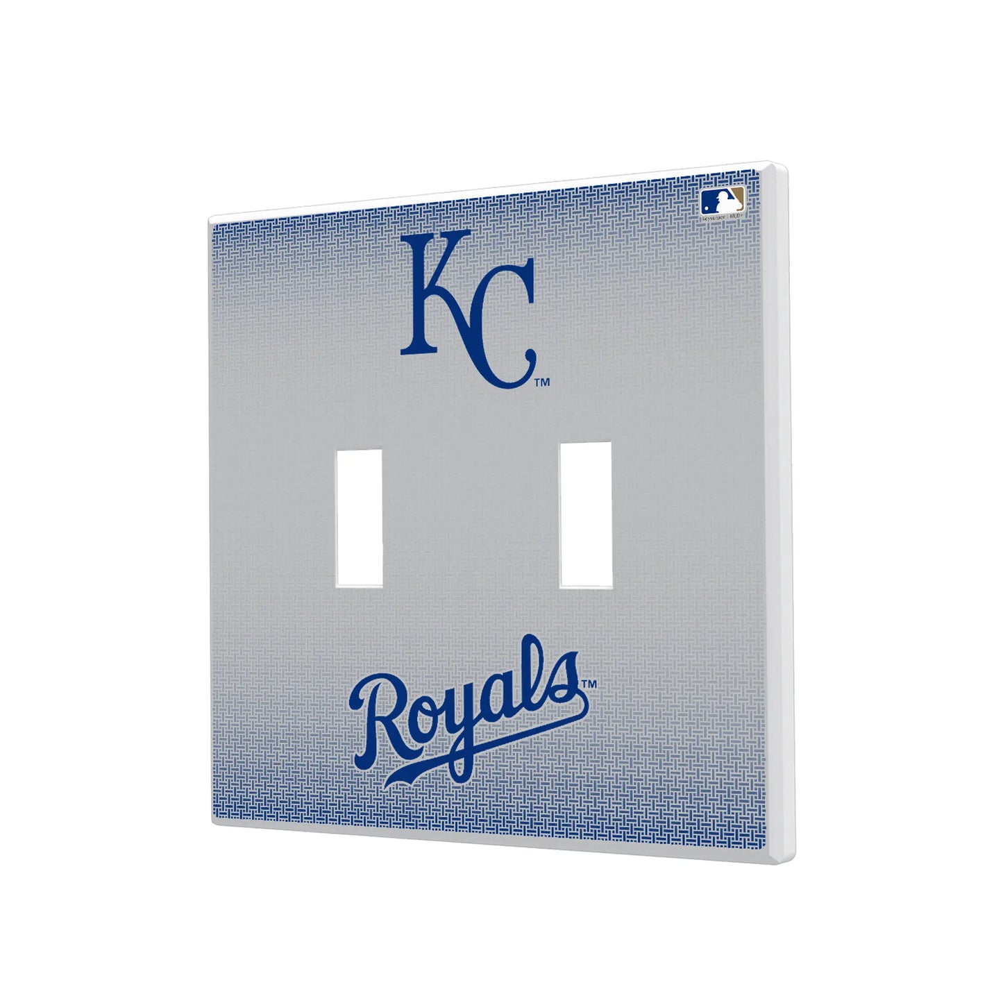 Kansas City Royals Linen Hidden-Screw Light Switch Plate