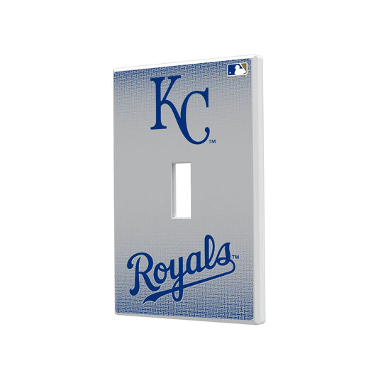 Kansas City Royals Linen Hidden-Screw Light Switch Plate