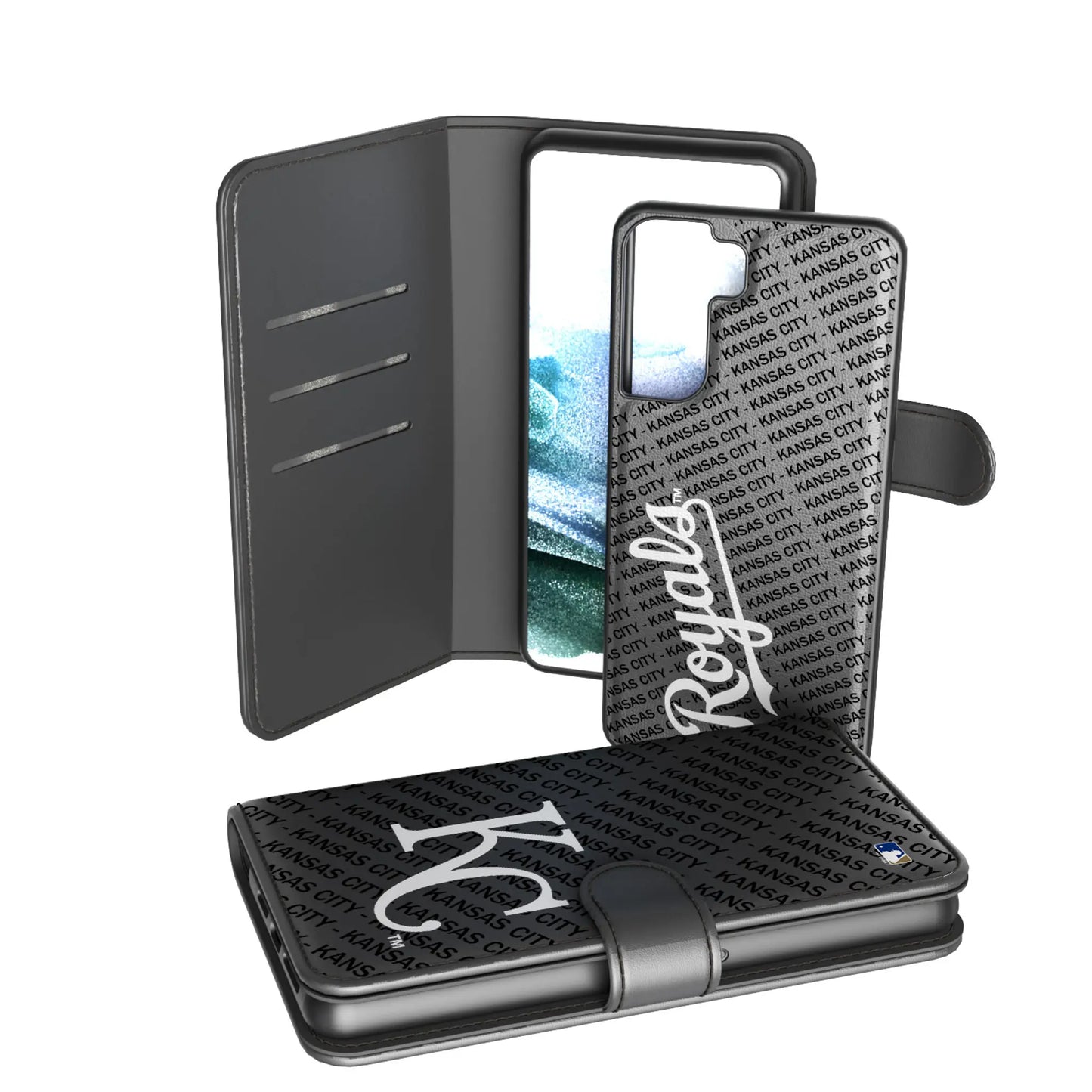 Kansas City Royals Monocolor Tilt Wallet Phone Case for Apple iPhone