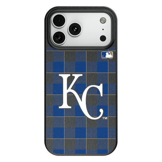 Kansas City Royals Plaid MagSafe Compatible Phone Case for Apple iPhone
