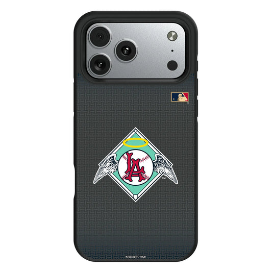 LA Angels 1961-1965 - Cooperstown Collection Linen Bump Phone Case for Apple iPhone
