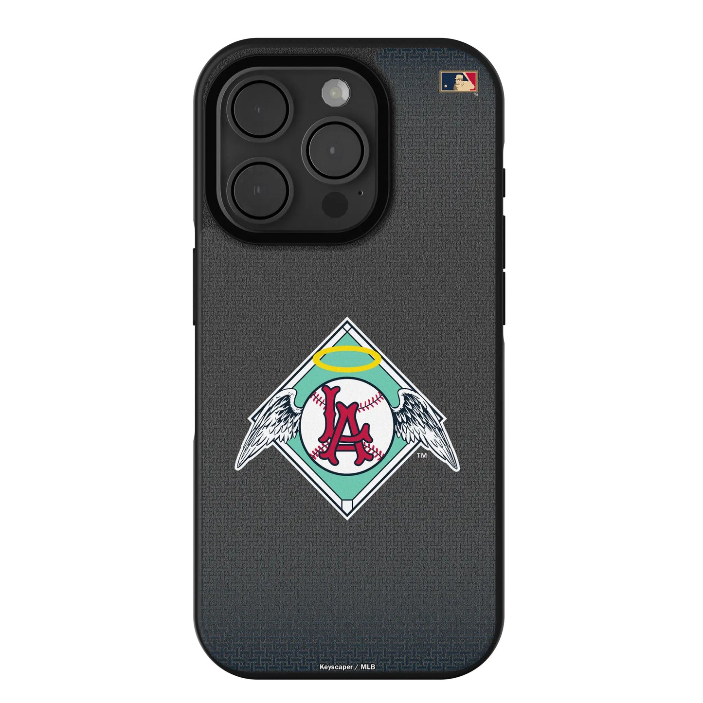 LA Angels 1961-1965 - Cooperstown Collection Linen Bump Phone Case for Apple iPhone