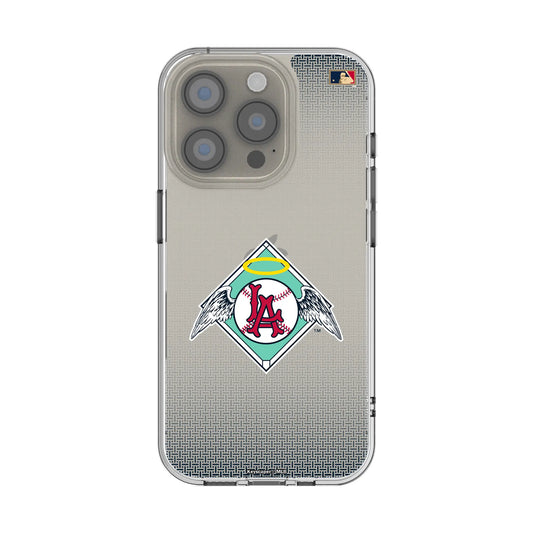 LA Angels 1961-1965 - Cooperstown Collection Linen Clear Phone Case for Apple iPhone