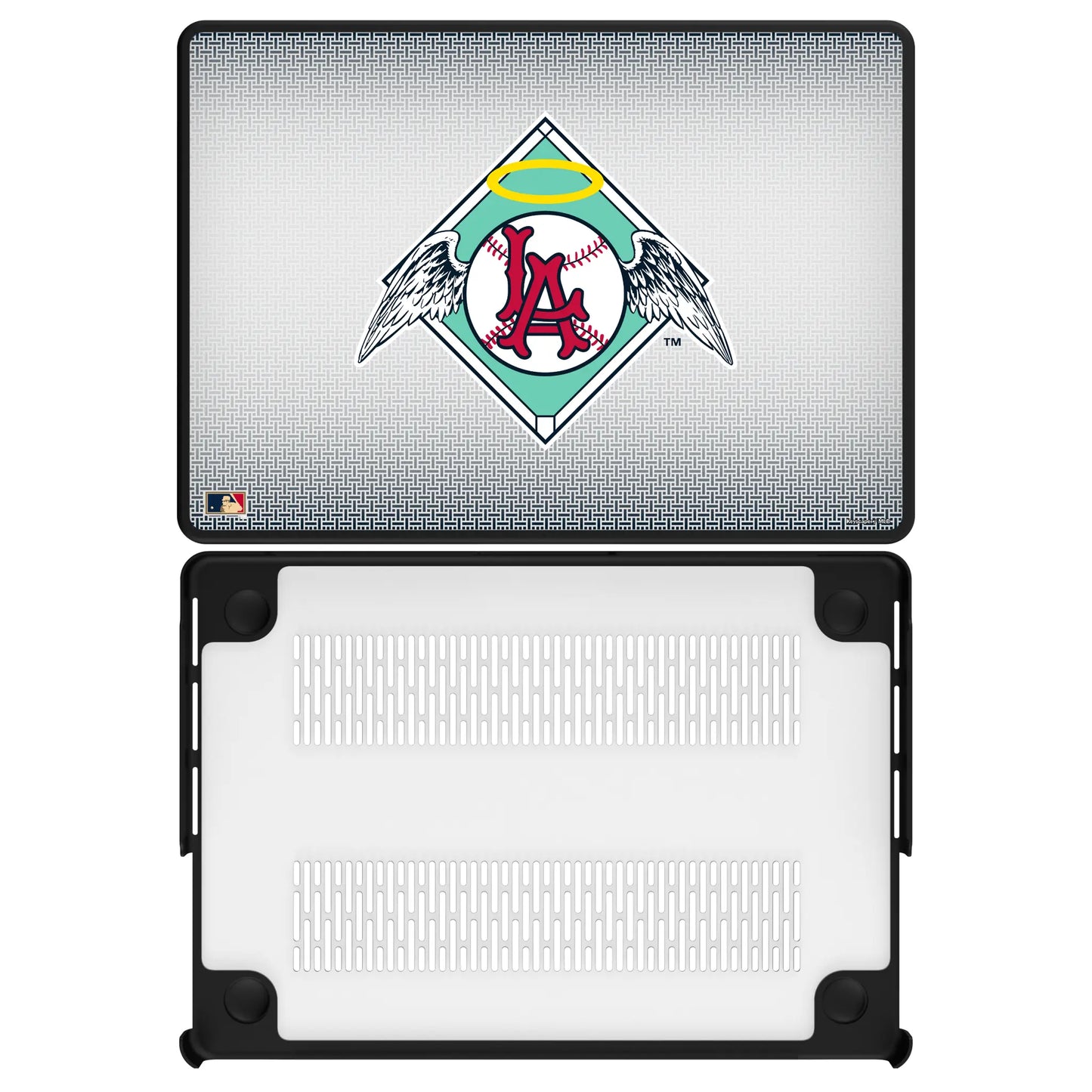 LA Angels 1961-1965 - Cooperstown Collection Linen Laptop Case for Apple MacBook
