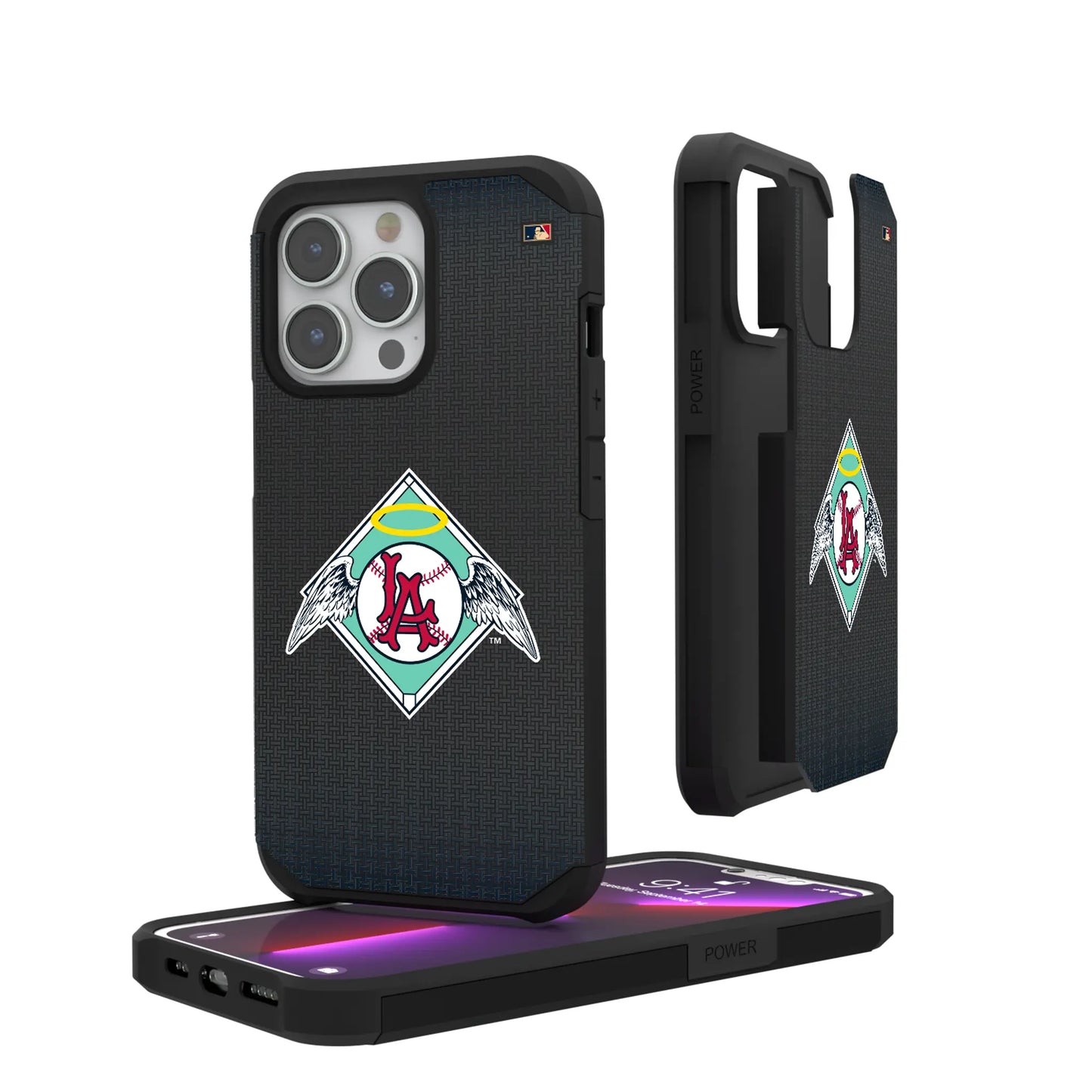 LA Angels 1961-1965 - Cooperstown Collection Linen Rugged Phone Case for Apple iPhone