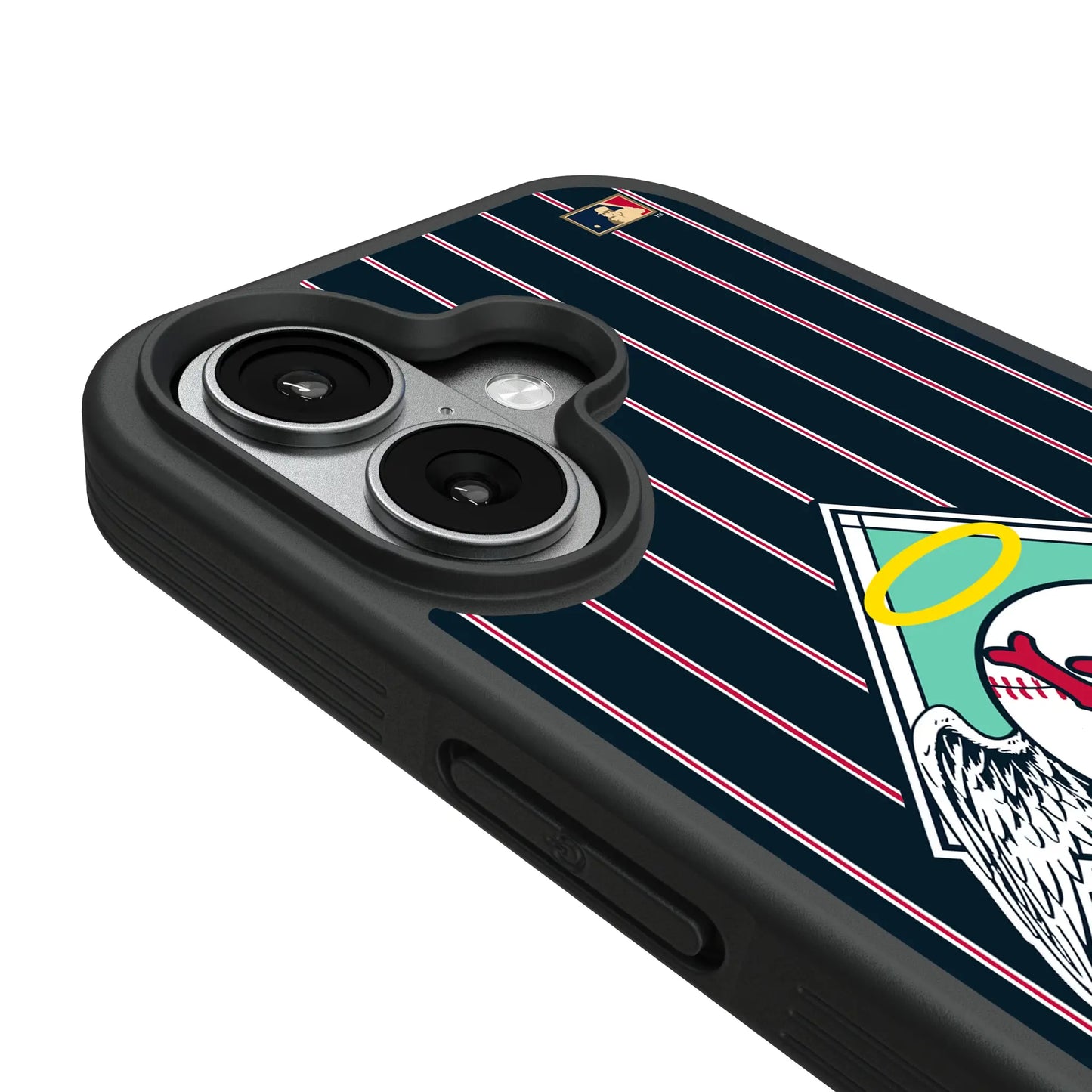 LA Angels 1961-1965 - Cooperstown Collection Pinstripe Bump Phone Case for Apple iPhone
