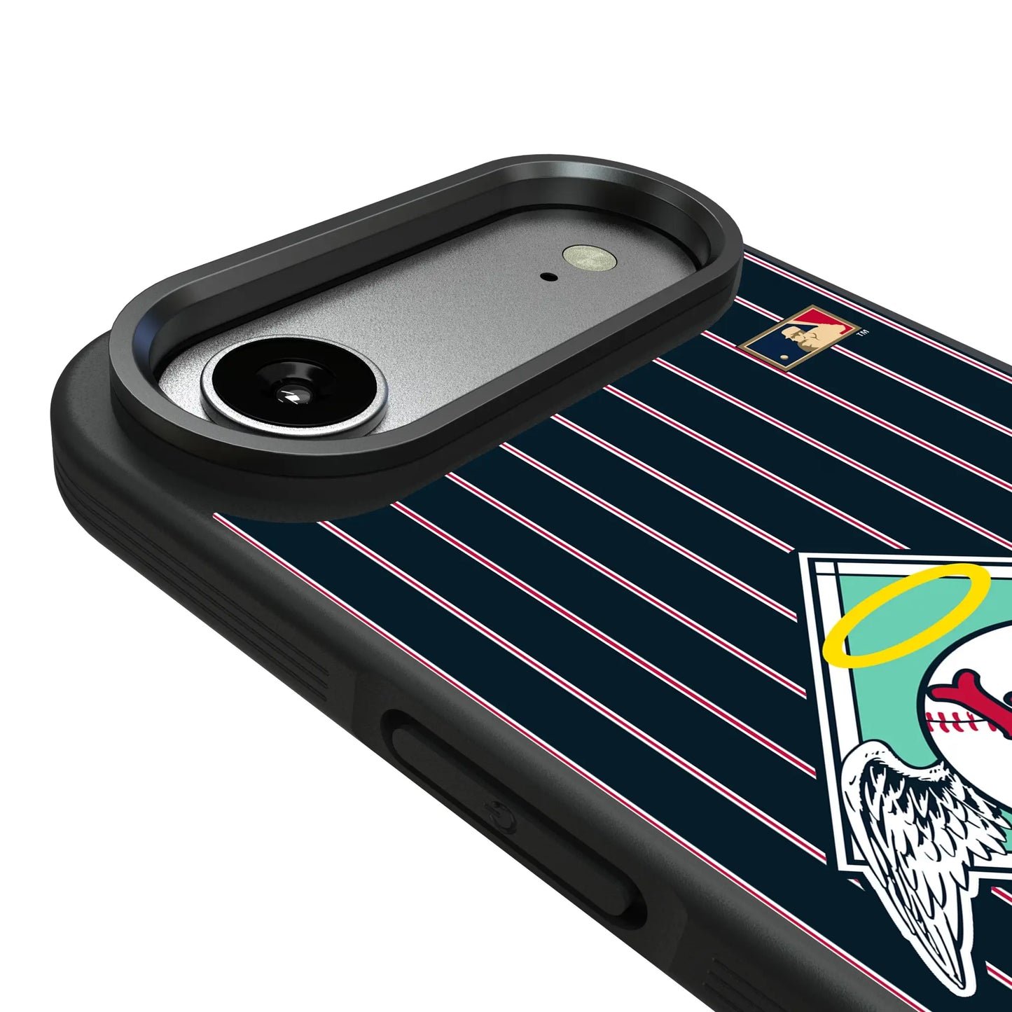 LA Angels 1961-1965 - Cooperstown Collection Pinstripe Bump Phone Case for Apple iPhone