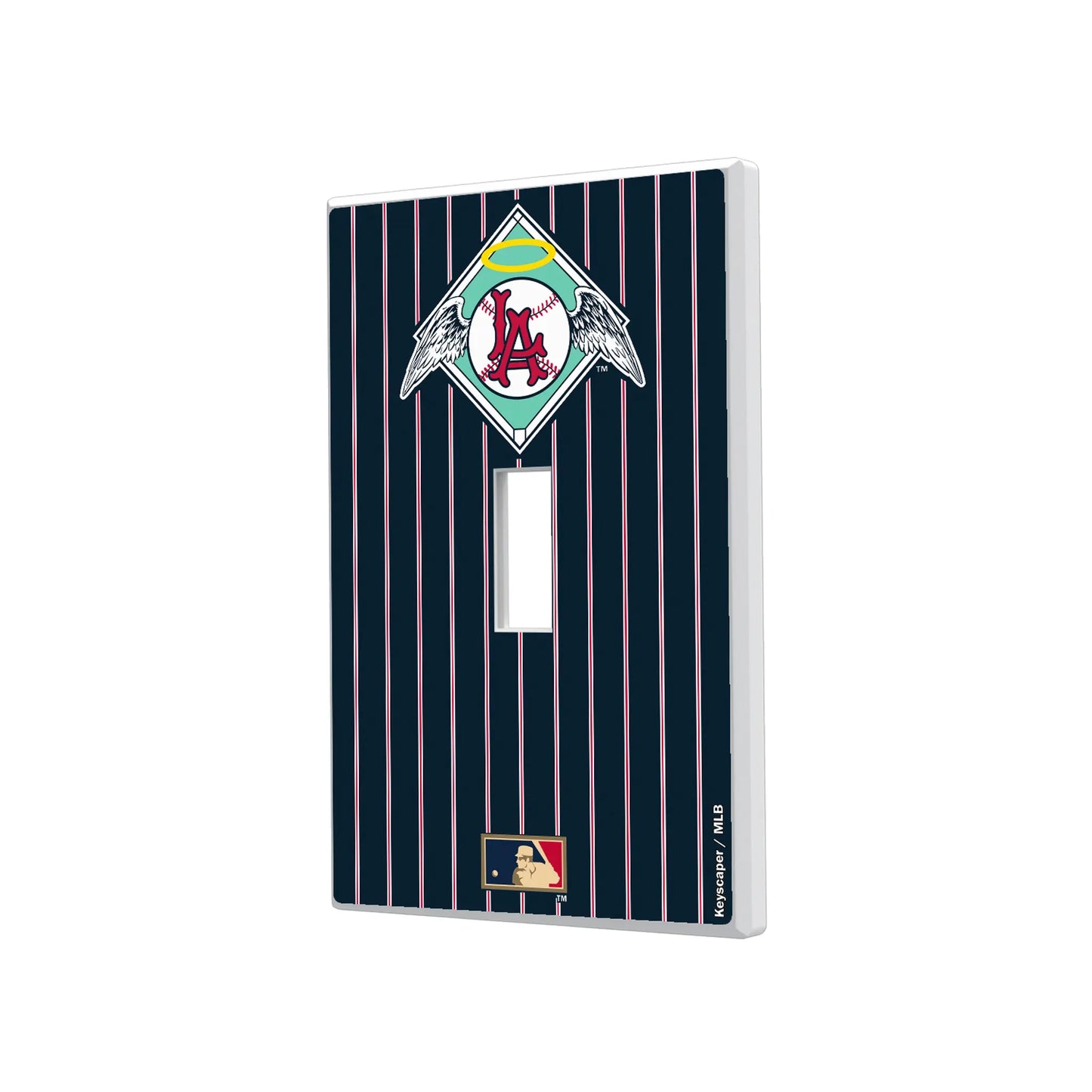 LA Angels 1961-1965 - Cooperstown Collection Pinstripe Hidden-Screw Light Switch Plate
