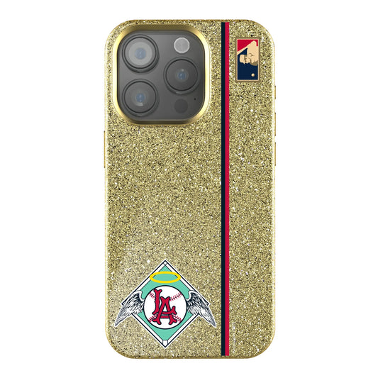 LA Angels 1961-1965 - Cooperstown Collection Sidebar Bling Phone Case for Apple iPhone