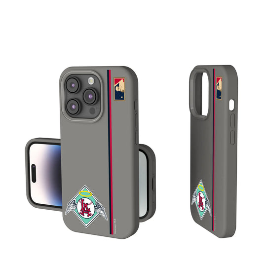 LA Angels 1961-1965 - Cooperstown Collection Sidebar Soft Touch Phone Case for Apple iPhone