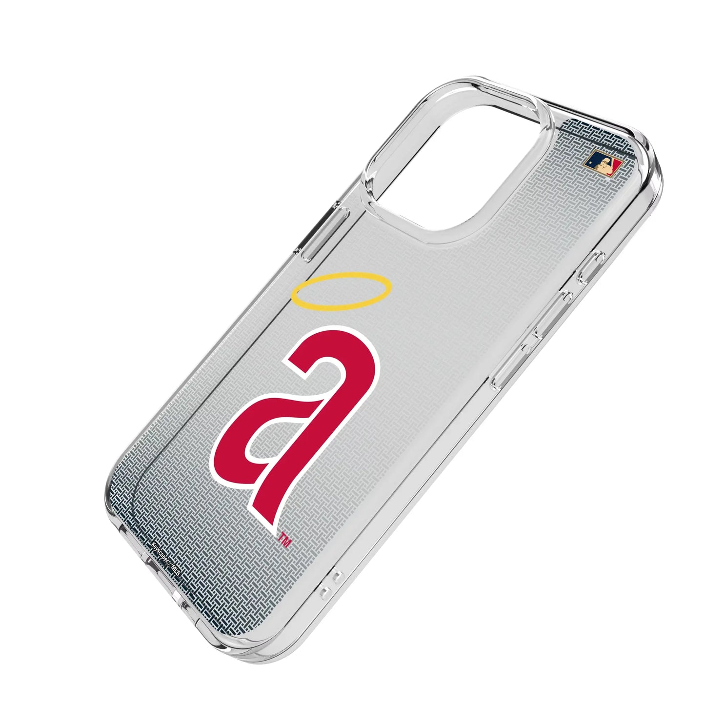 LA Angels 1971 - Cooperstown Collection Linen Clear Phone Case for Apple iPhone