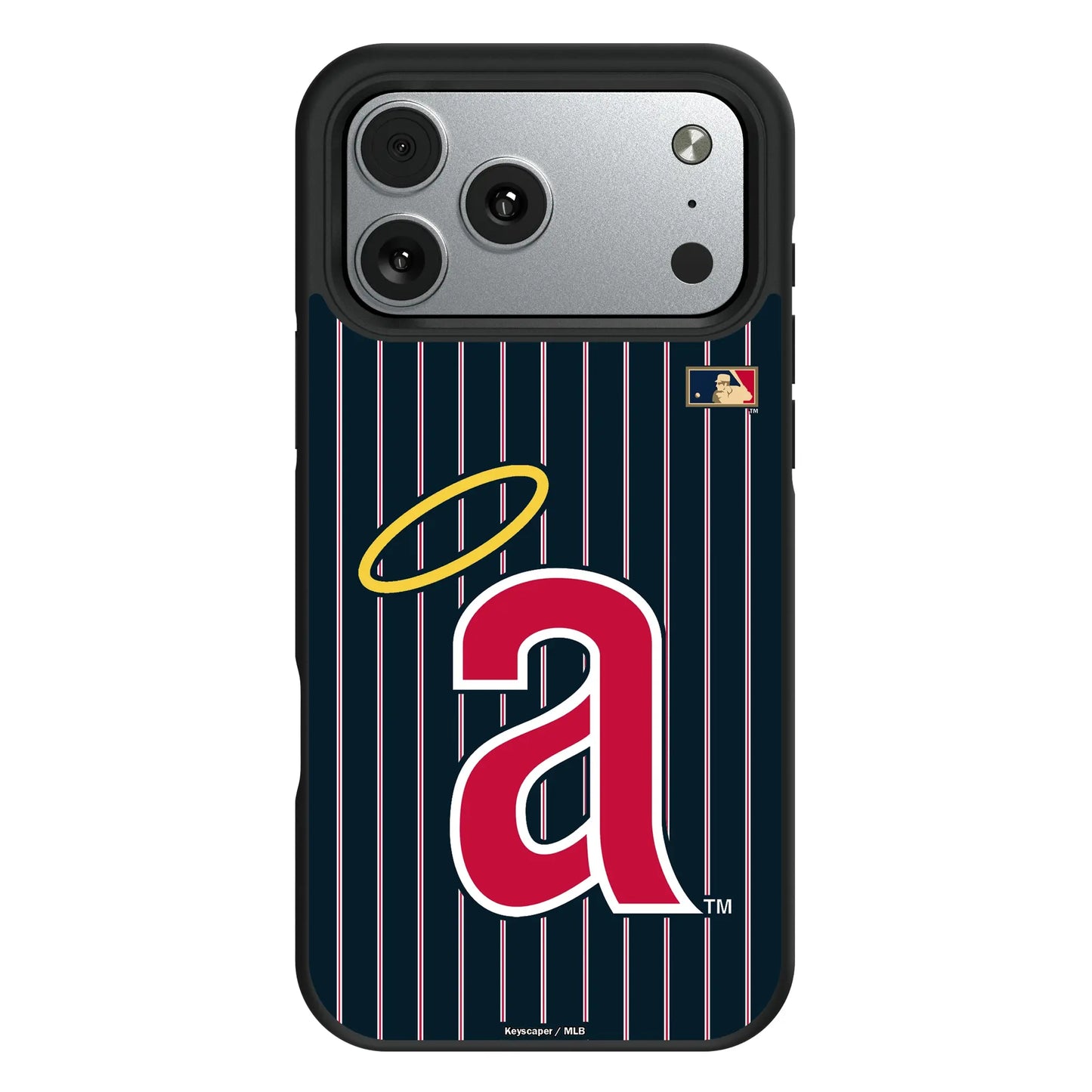 LA Angels 1971 - Cooperstown Collection Pinstripe Bump Phone Case for Apple iPhone