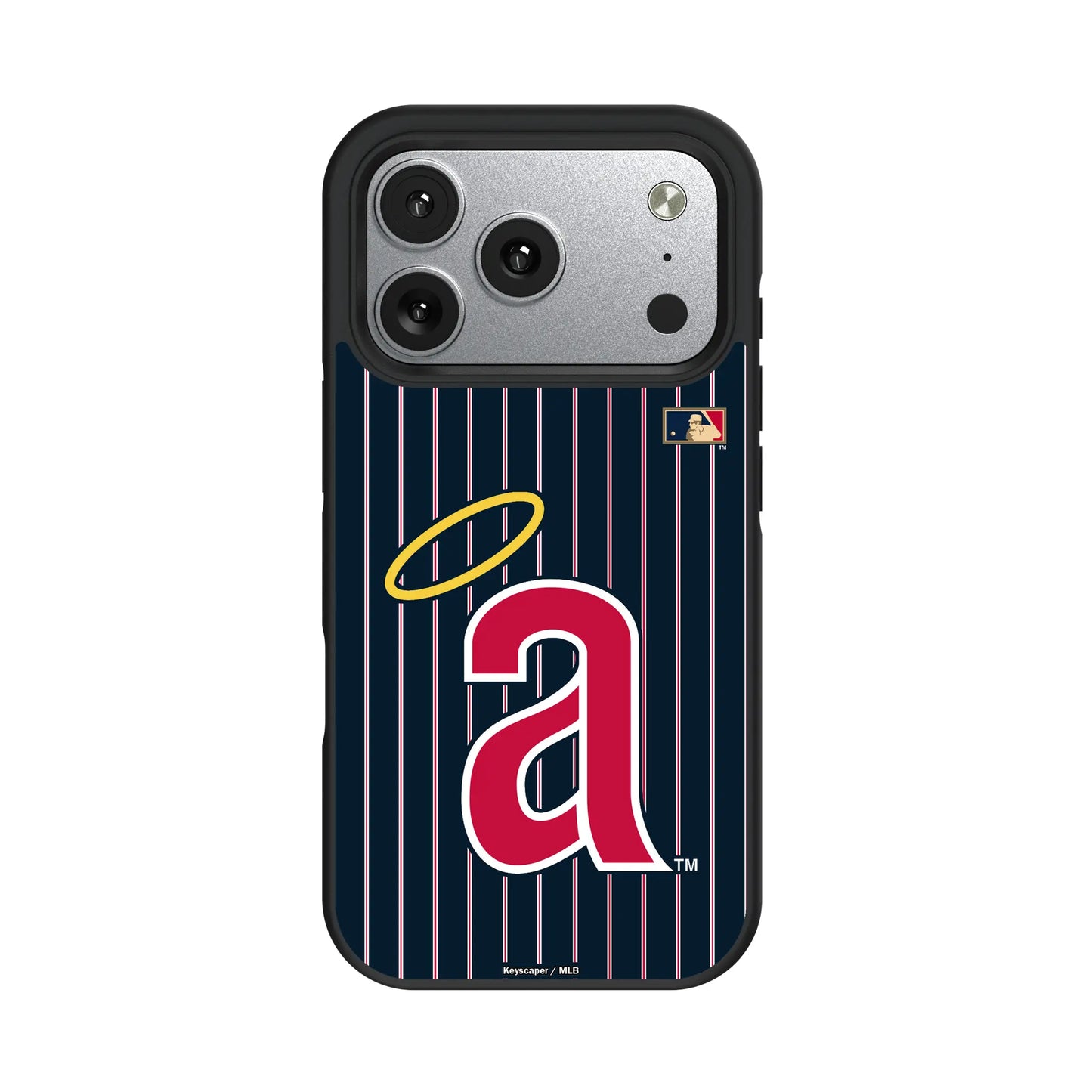 LA Angels 1971 - Cooperstown Collection Pinstripe Bump Phone Case for Apple iPhone