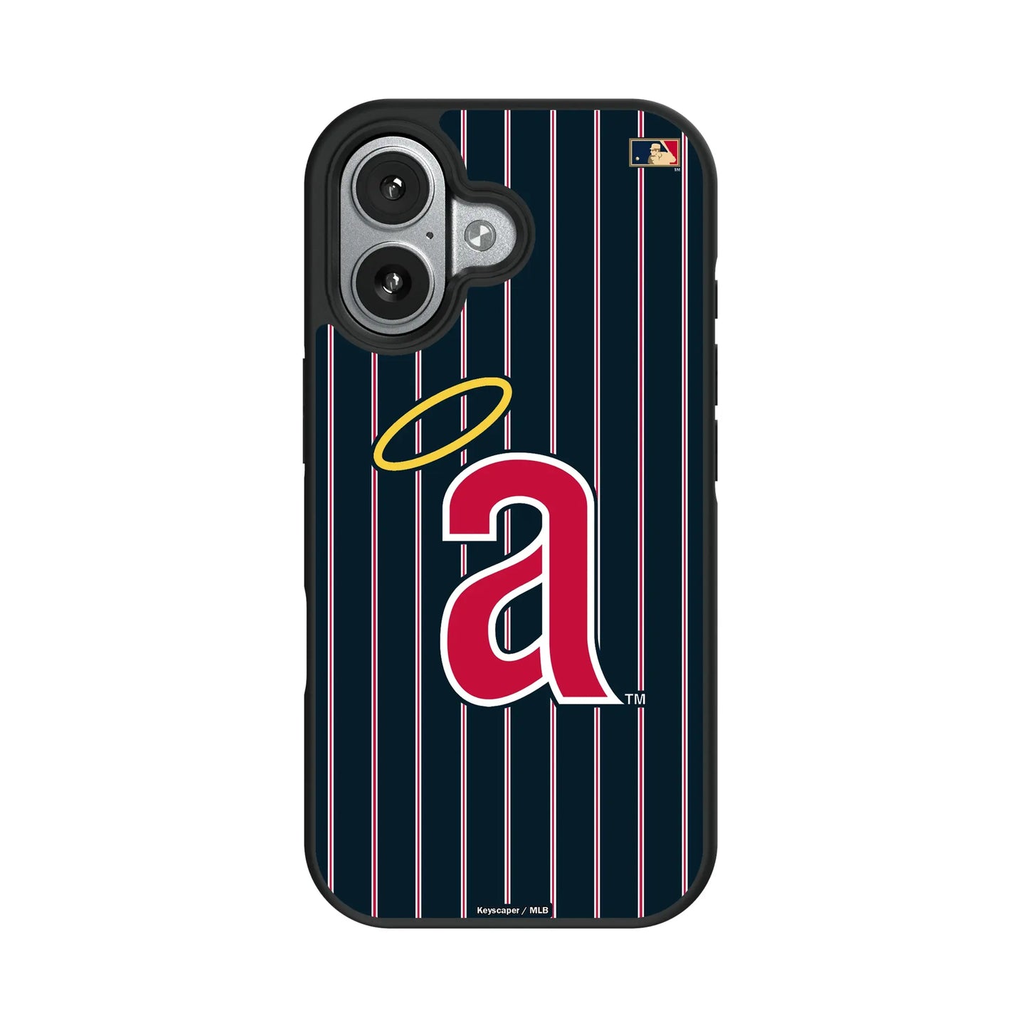 LA Angels 1971 - Cooperstown Collection Pinstripe Bump Phone Case for Apple iPhone