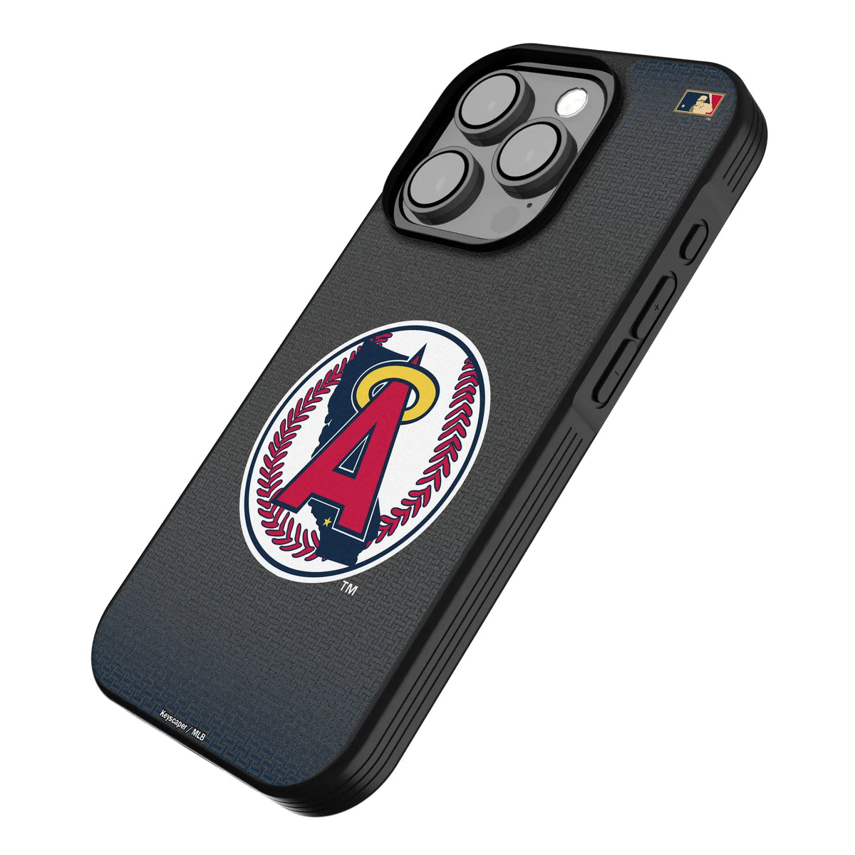 LA Angels 1986-1992 - Cooperstown Collection Linen Bump Phone Case for Apple iPhone