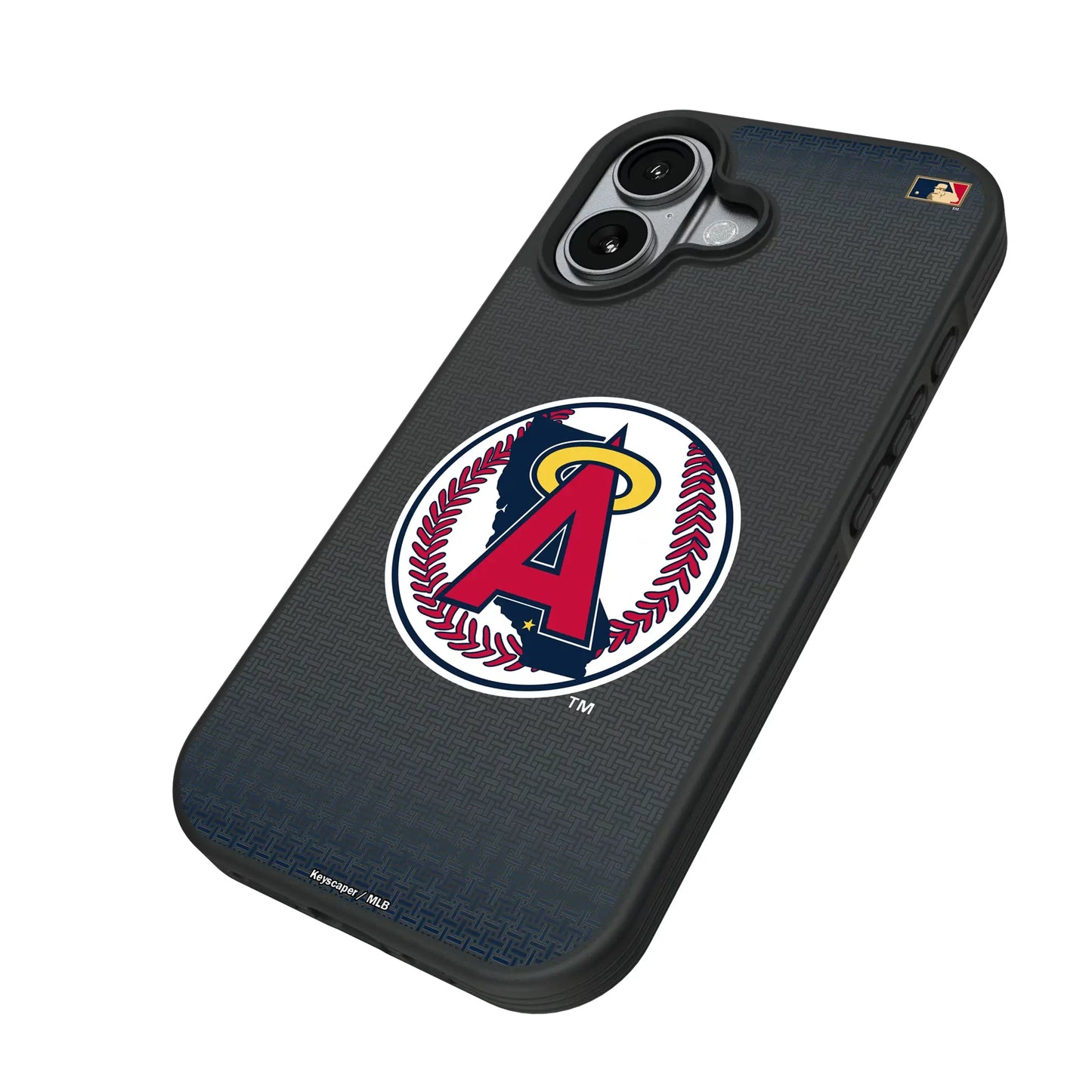 LA Angels 1986-1992 - Cooperstown Collection Linen Bump Phone Case for Apple iPhone