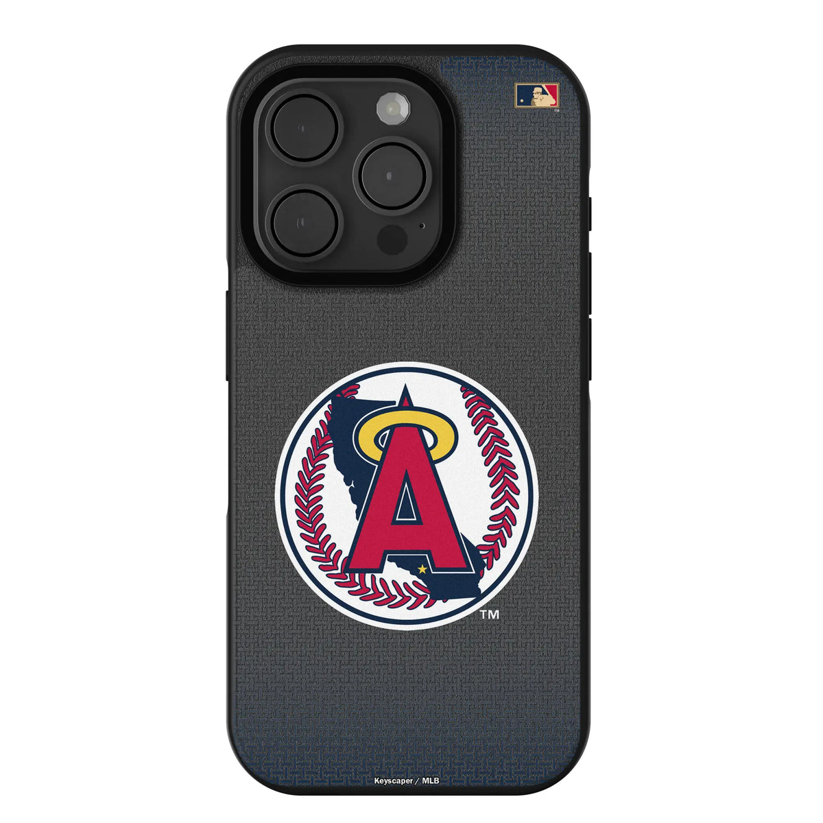 LA Angels 1986-1992 - Cooperstown Collection Linen Bump Phone Case for Apple iPhone