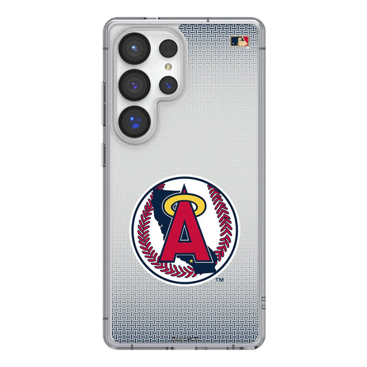 LA Angels 1986-1992 - Cooperstown Collection Linen Clear Phone Case for Samsung Galaxy