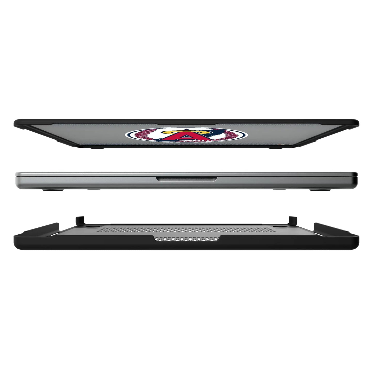 LA Angels 1986-1992 - Cooperstown Collection Linen Laptop Case for Apple MacBook