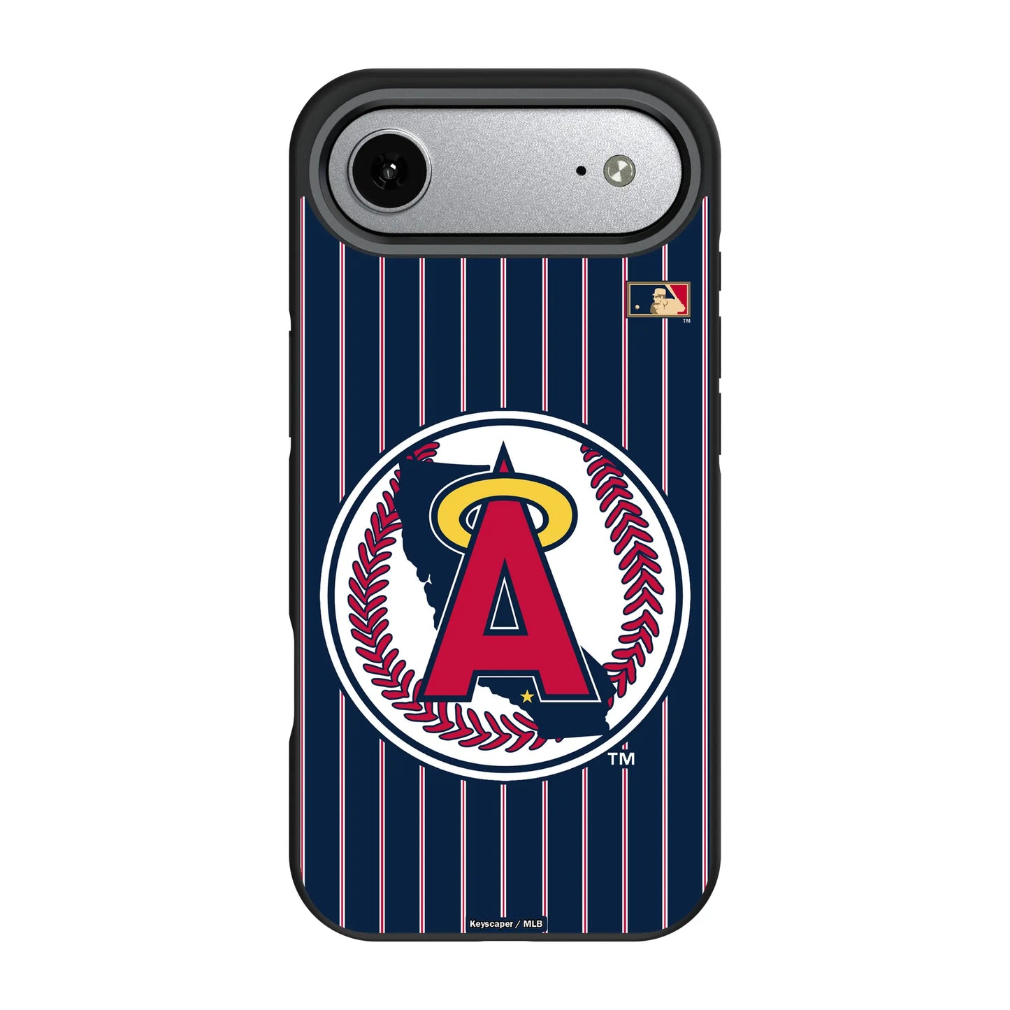 LA Angels 1986-1992 - Cooperstown Collection Pinstripe Bump Phone Case for Apple iPhone