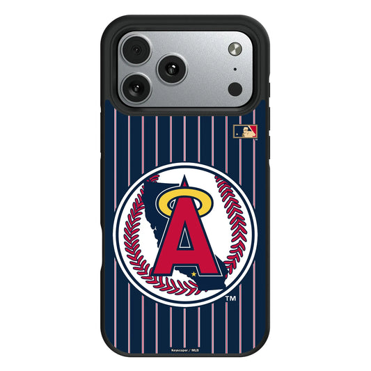 LA Angels 1986-1992 - Cooperstown Collection Pinstripe Bump Phone Case for Apple iPhone