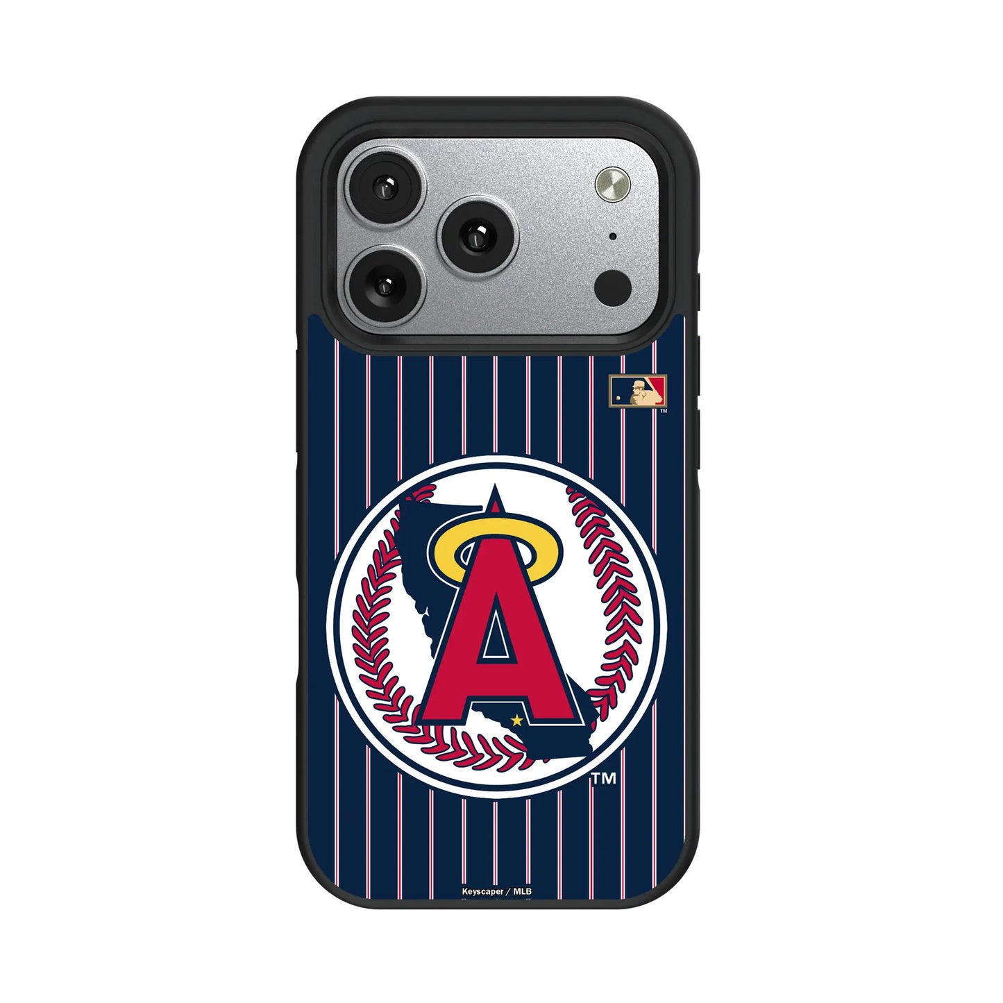 LA Angels 1986-1992 - Cooperstown Collection Pinstripe Bump Phone Case for Apple iPhone
