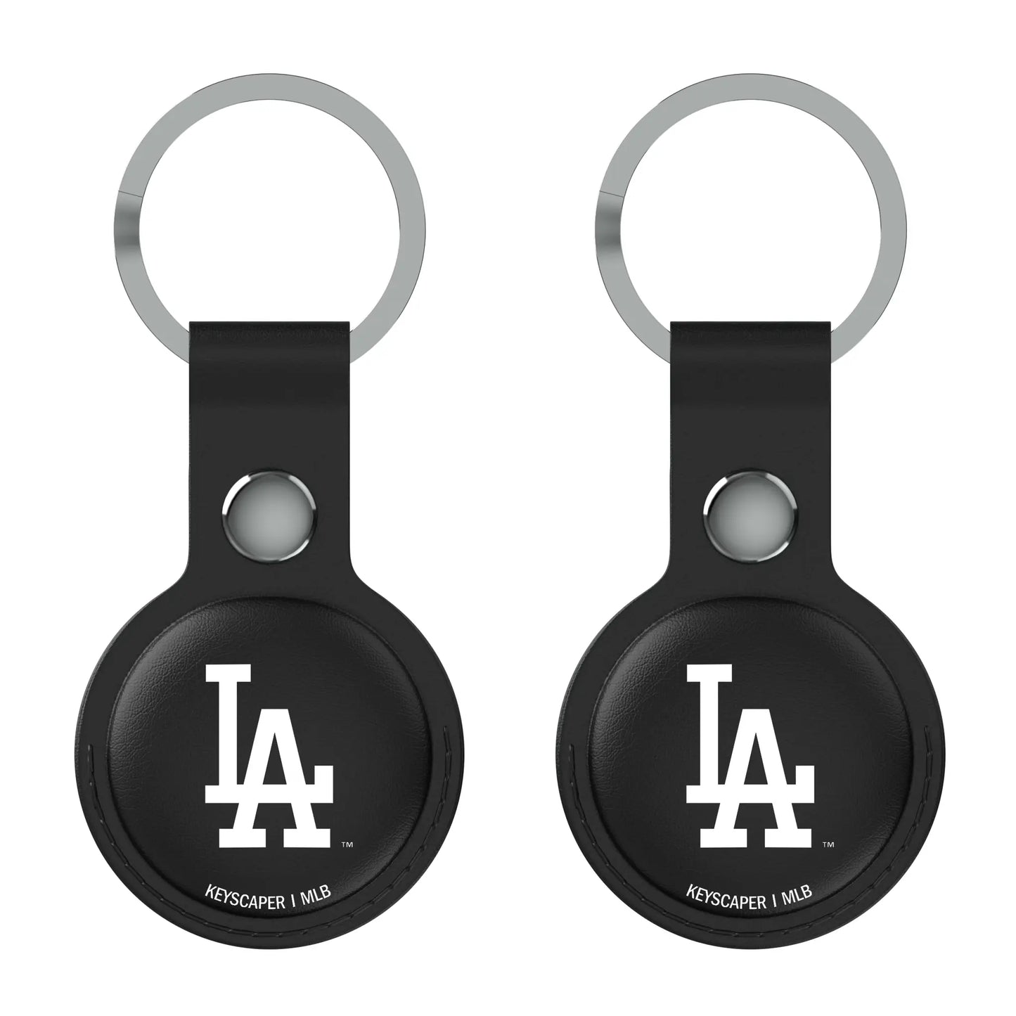 LA Dodgers Insignia Black Airtag Holder 2-Pack