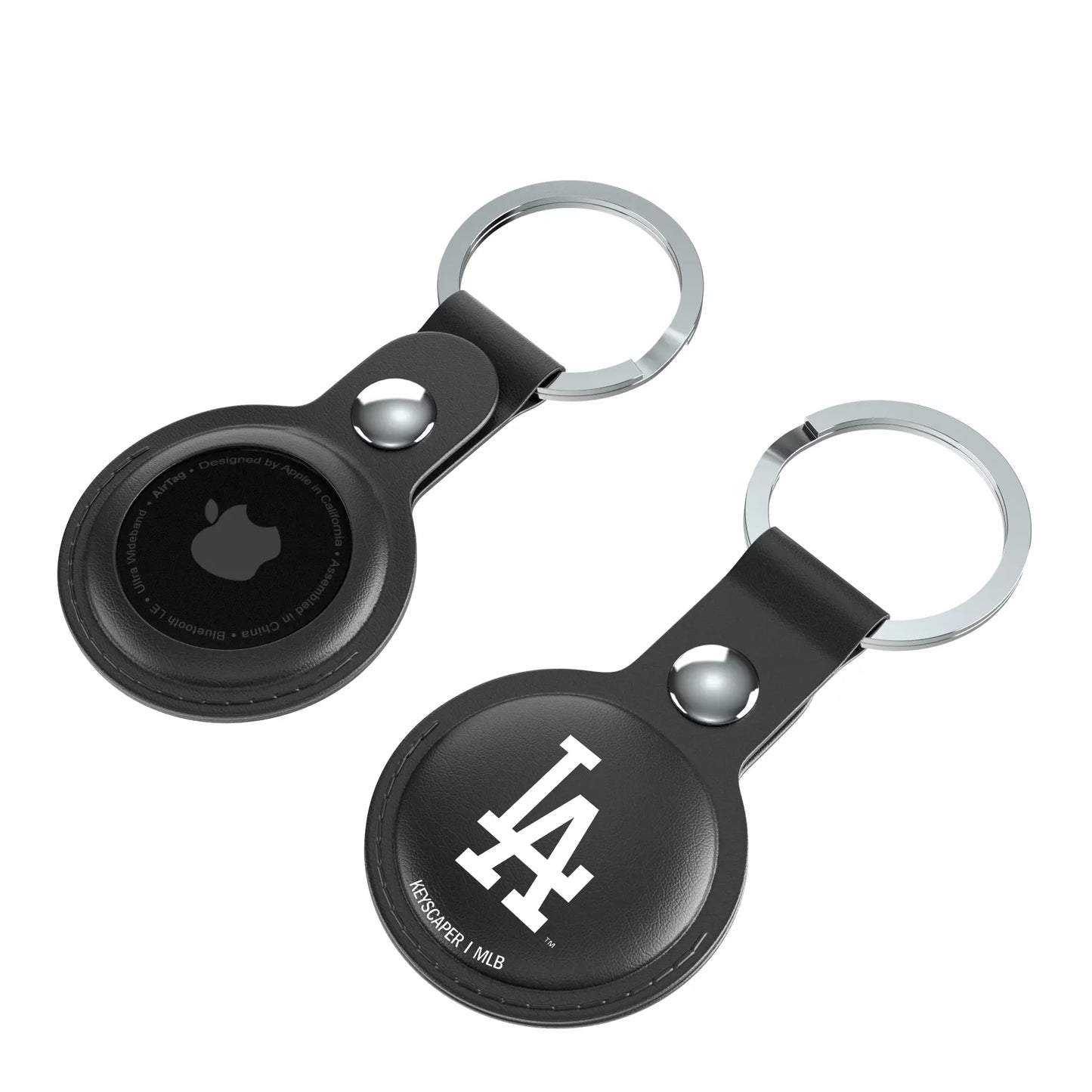 LA Dodgers Insignia Black Airtag Holder 2-Pack