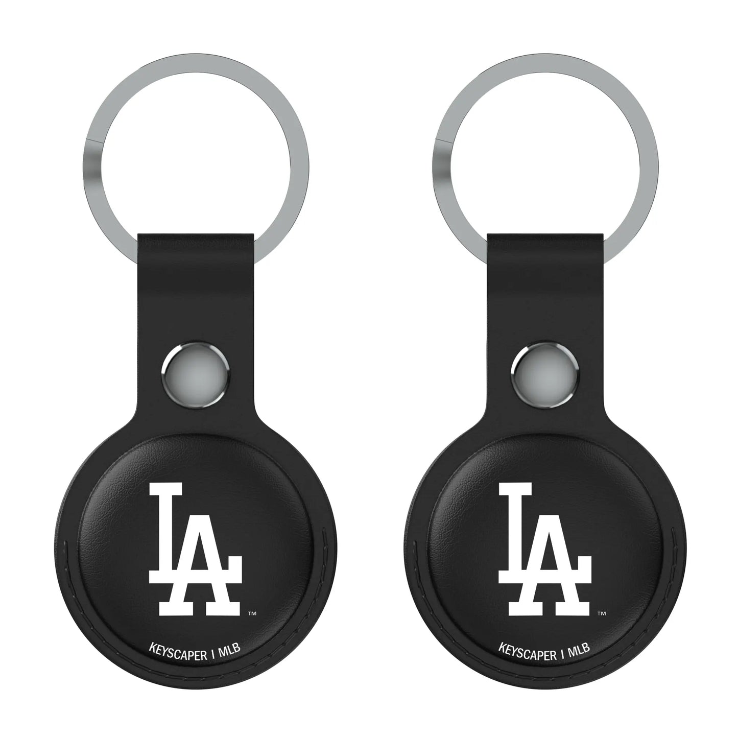 LA Dodgers Insignia Black Airtag Holder 2-Pack