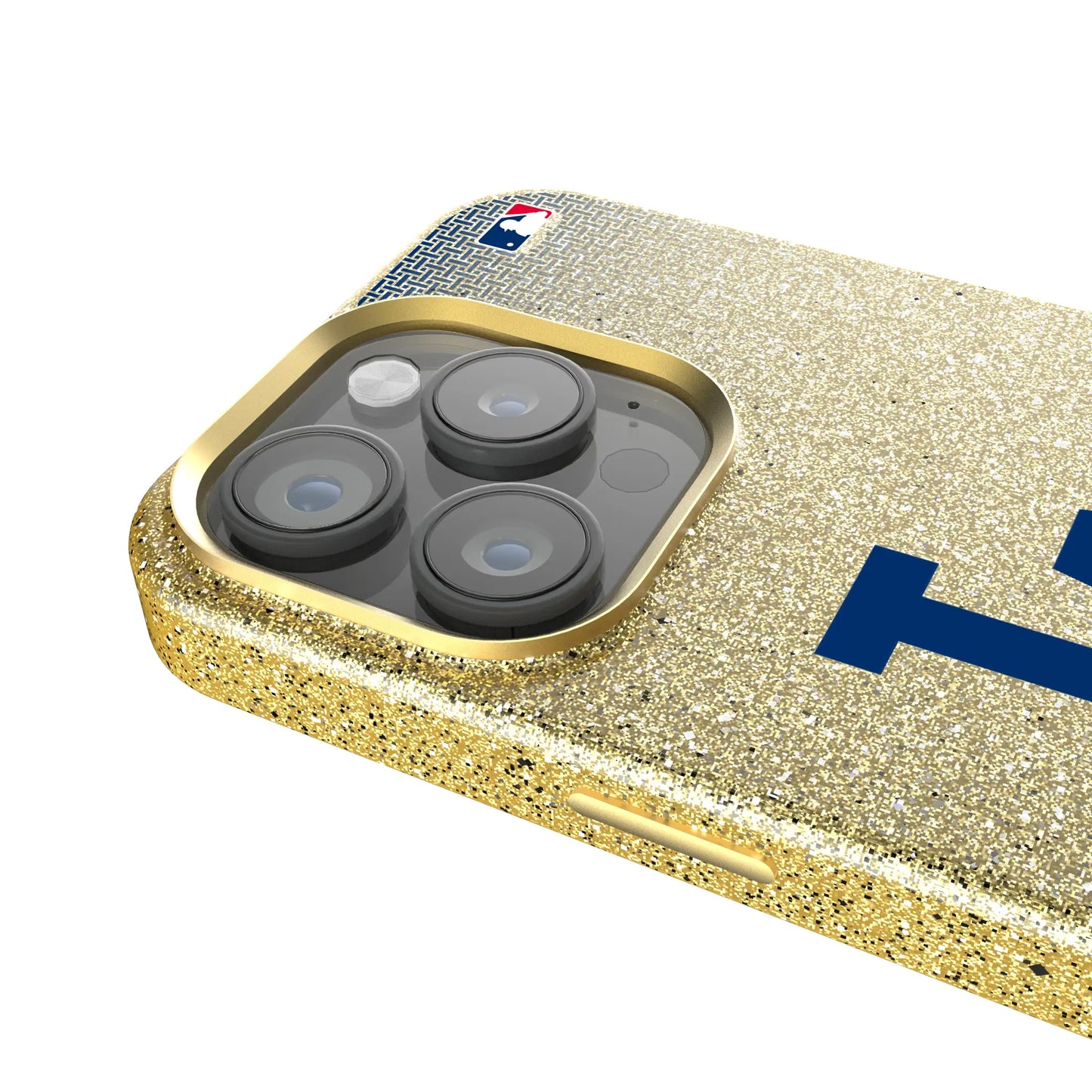 LA Dodgers Linen Bling Phone Case for Apple iPhone