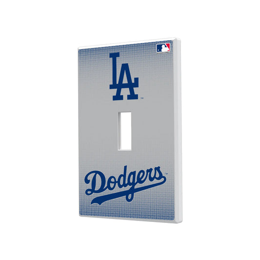 LA Dodgers Linen Hidden-Screw Light Switch Plate