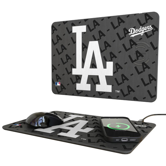 LA Dodgers Monocolor Tilt 15-Watt Wireless Charger and Mouse Pad